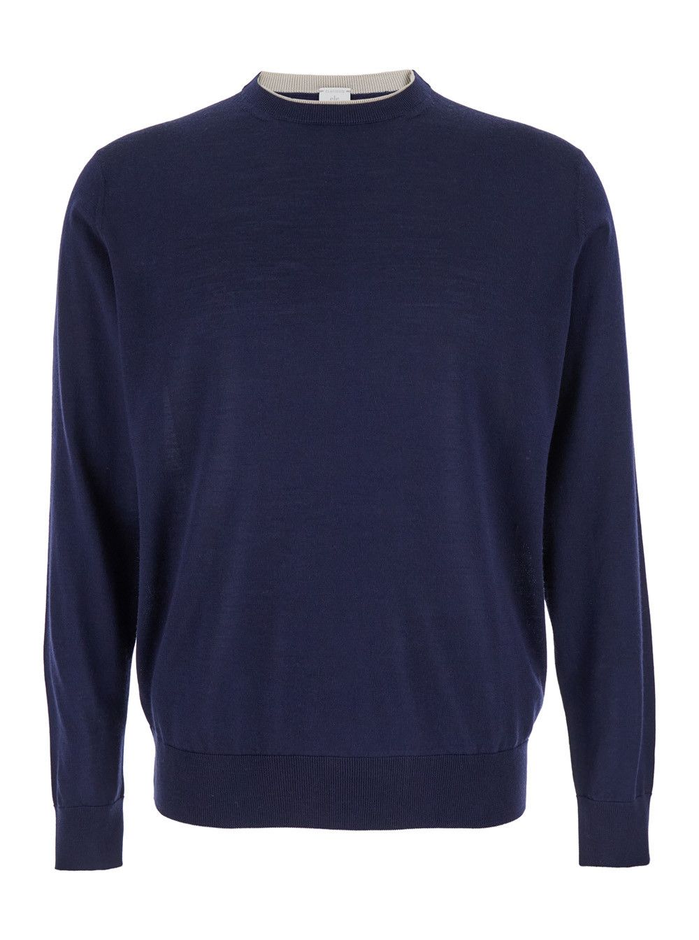 Eleventy Blue Crewneck Sweater in Wool and Silk Man Size US XL / EU 56 / 4 - 1 Thumbnail