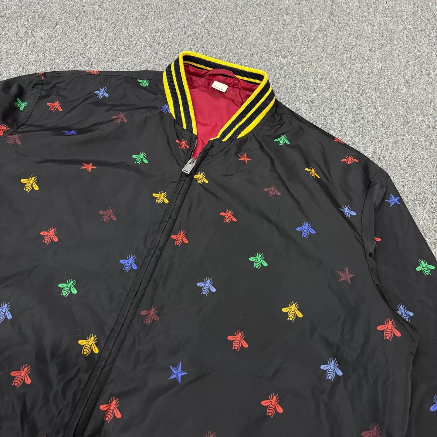 Gucci Gucci Black Bee Print Nylon Shell Jacket 46 99 New Size US S / EU 44-46 / 1 - 3 Thumbnail