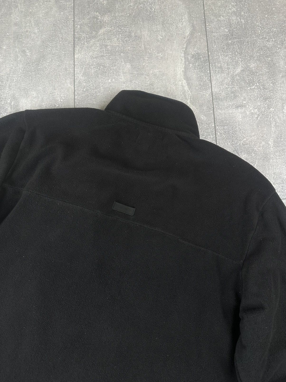 Stussy Stussy Logo Tape Mock Black Neck Mens Fleece Jacket Size US L / EU 52-54 / 3 - 13 Thumbnail