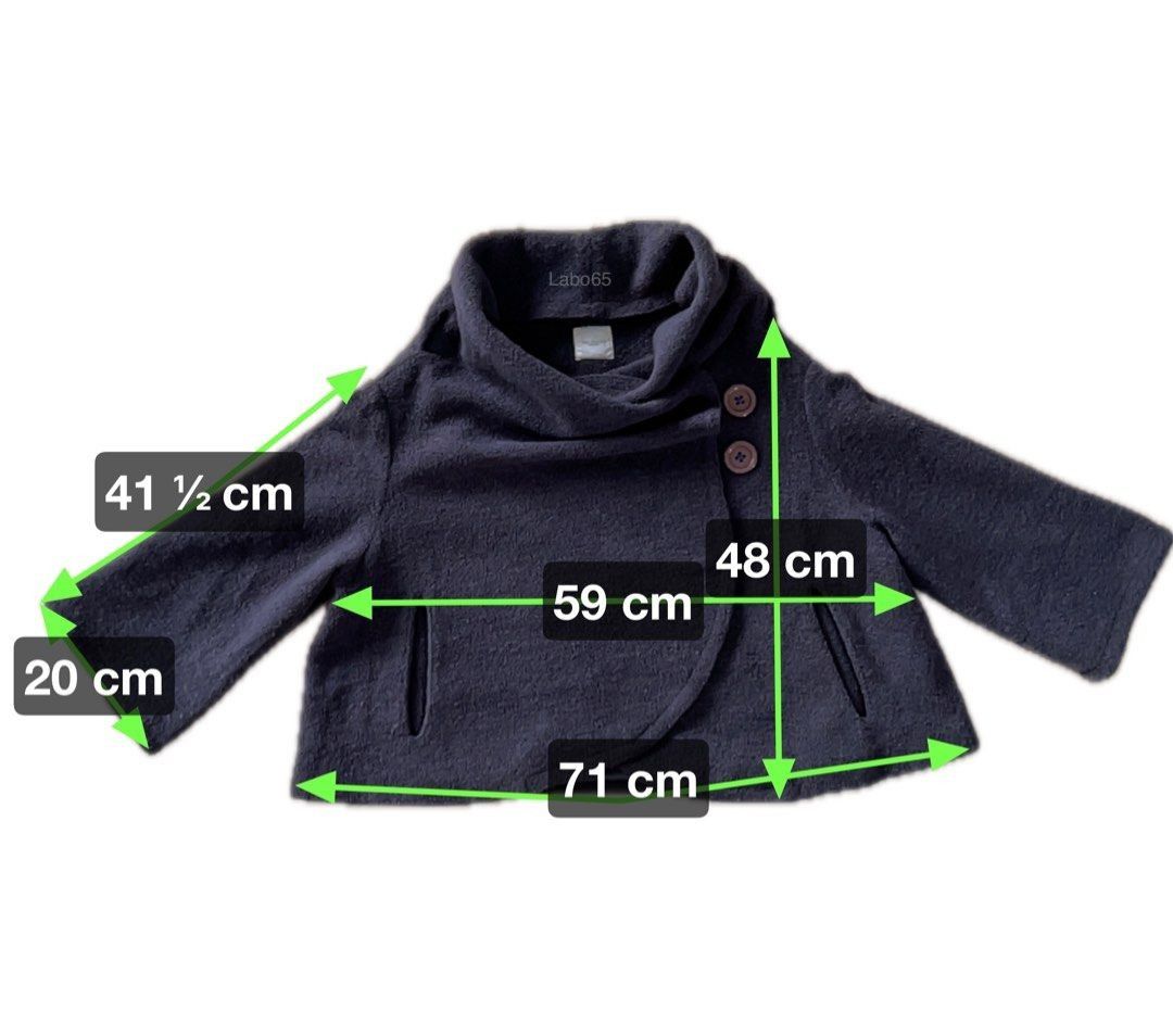 Other POU DOU DOU » 2-Way Wear asymmetrical Cape-Jacket// Navy Size M / US 6-8 / IT 42-44 - 9 Thumbnail