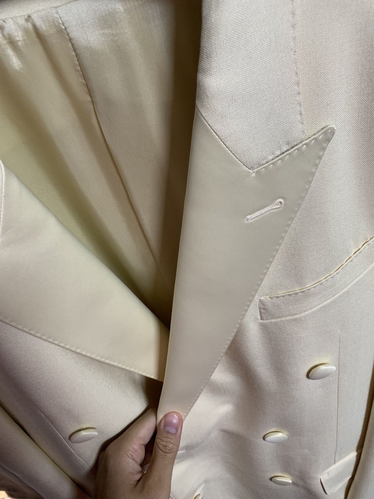 Celine Celine 2020SS Ivory Silk Blazer Size US S / EU 44-46 / 1 - 2 Thumbnail