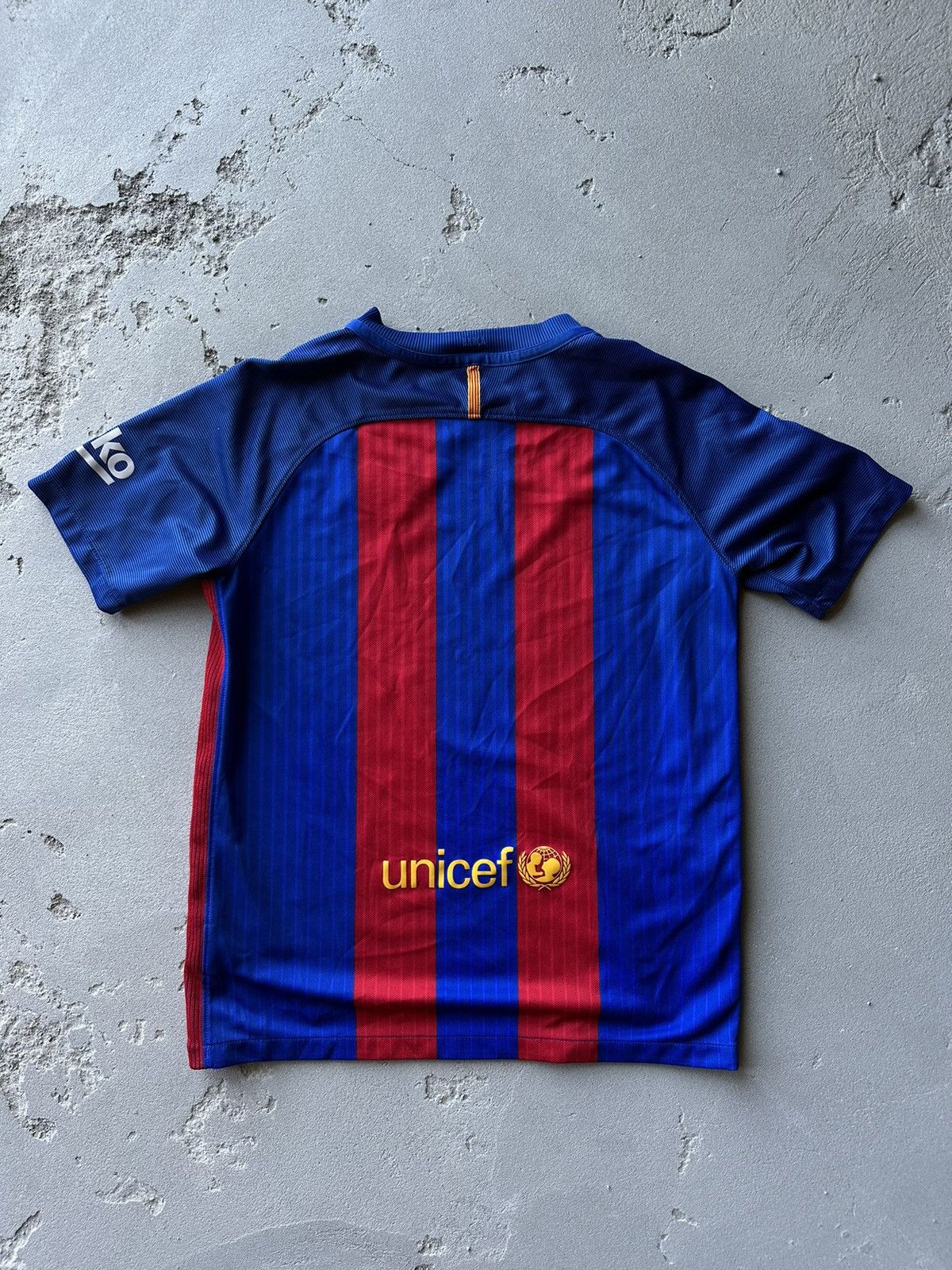 Nike × Vintage Nike Barcelona Home Jersey Football Soccer KIDS Size US XL / EU 56 / 4 - 2 Thumbnail