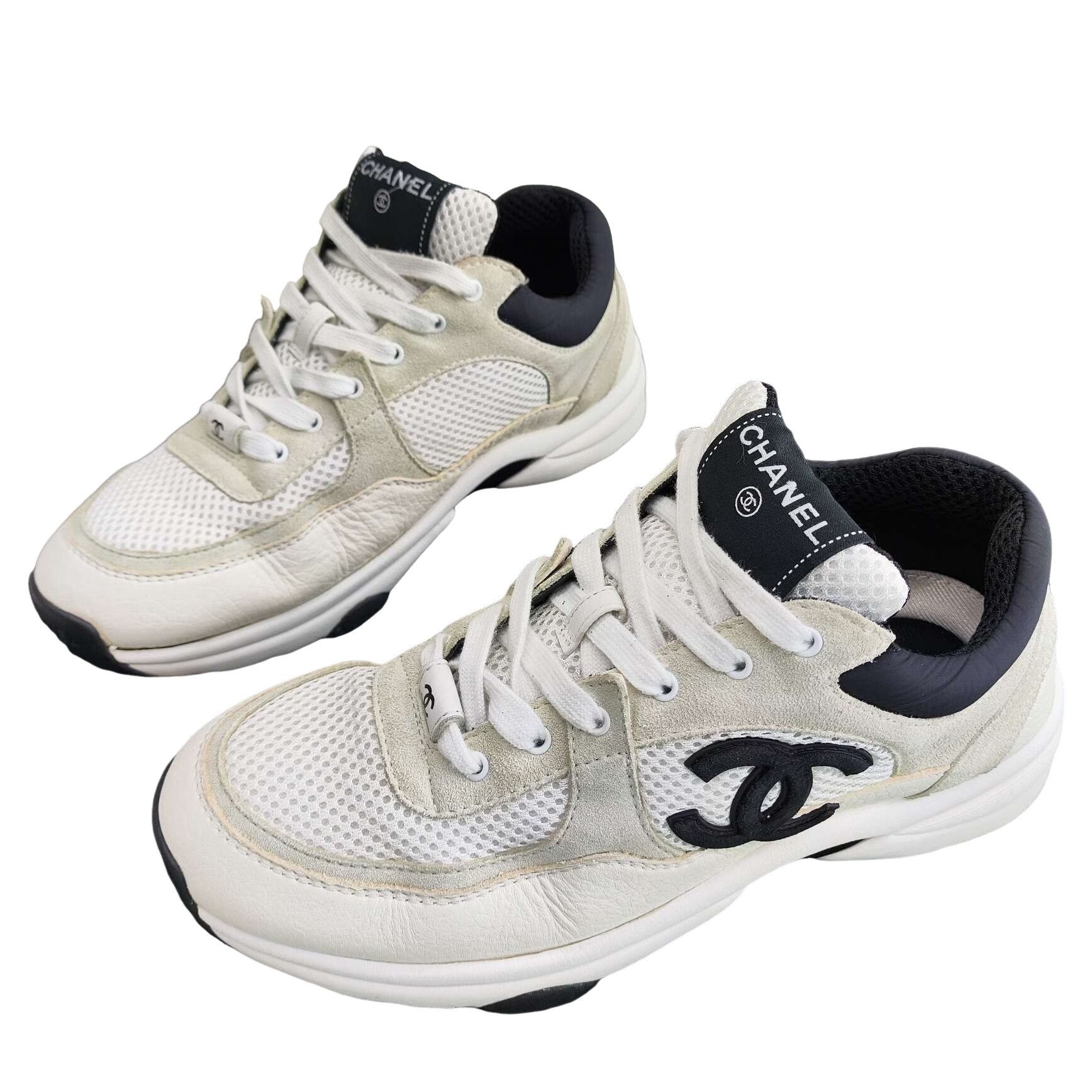 Chanel Chanel CC Logo Mesh Sneakers Size 39 Size US 9 / IT 39 - 1 Thumbnail