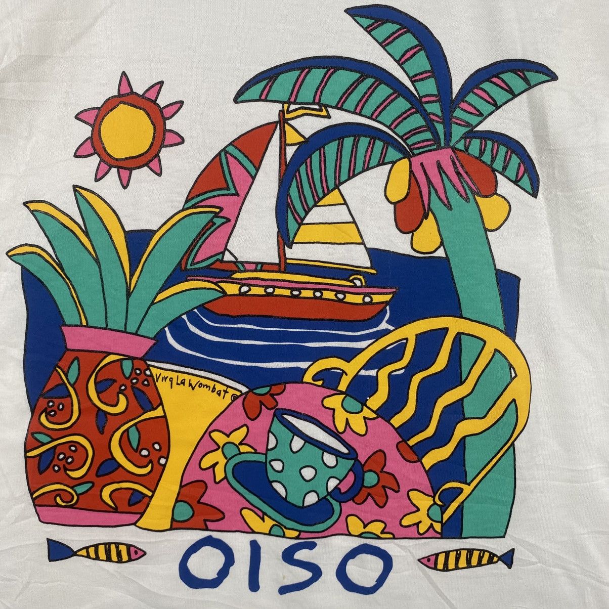 Vintage Bnwt Vintage 90's VIVA LA WOMBAT Australia Oiso ArtTee Shirt Size US L / EU 52-54 / 3 - 2 Thumbnail