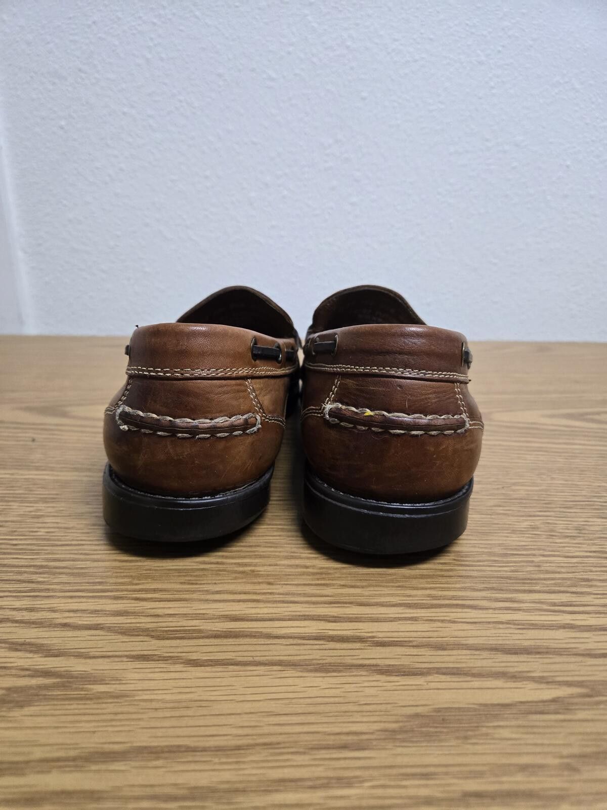 Bass Bass Brown Leather Loafers Kiltie Tassel Sz 9.5M 90s Preppy Size US 9.5 / EU 42-43 - 3 Thumbnail