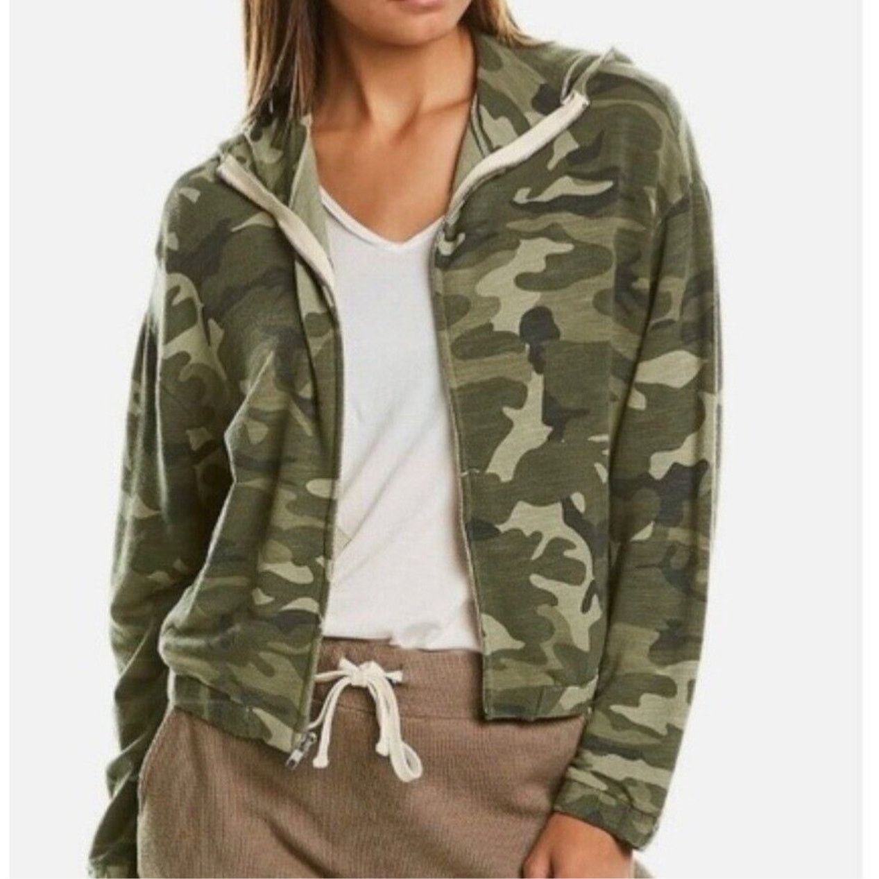 MONROW Monrow NWT · XS · Full Zip Hoodie · Supersoft Athleisure Size XS / US 0-2 / IT 36-38 - 1 Thumbnail