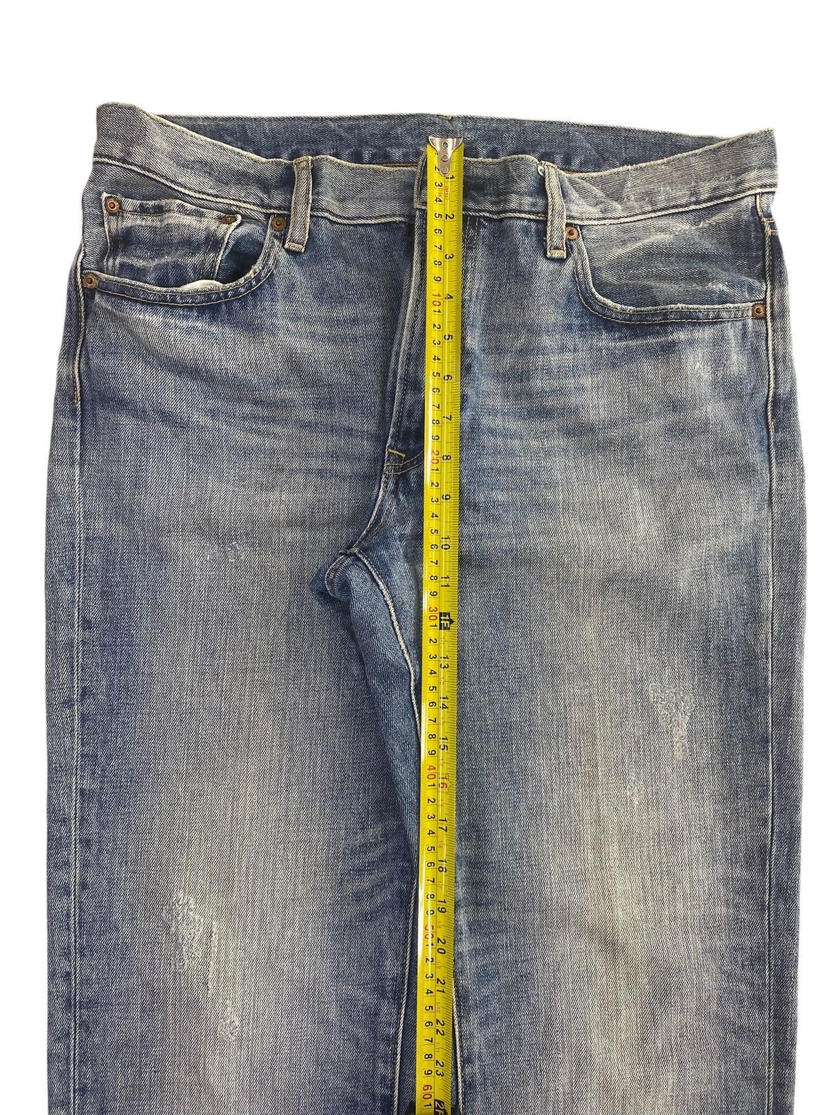Uniqlo Uniqlo Blue Acid Wash Faded Style Loose Jeans Size US 34 / EU 50 - 6 Thumbnail