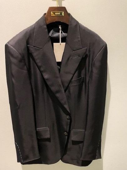 image of Tom Ford O1W1Db10124 Viscose Blazer In Black, Men's (Size XL)