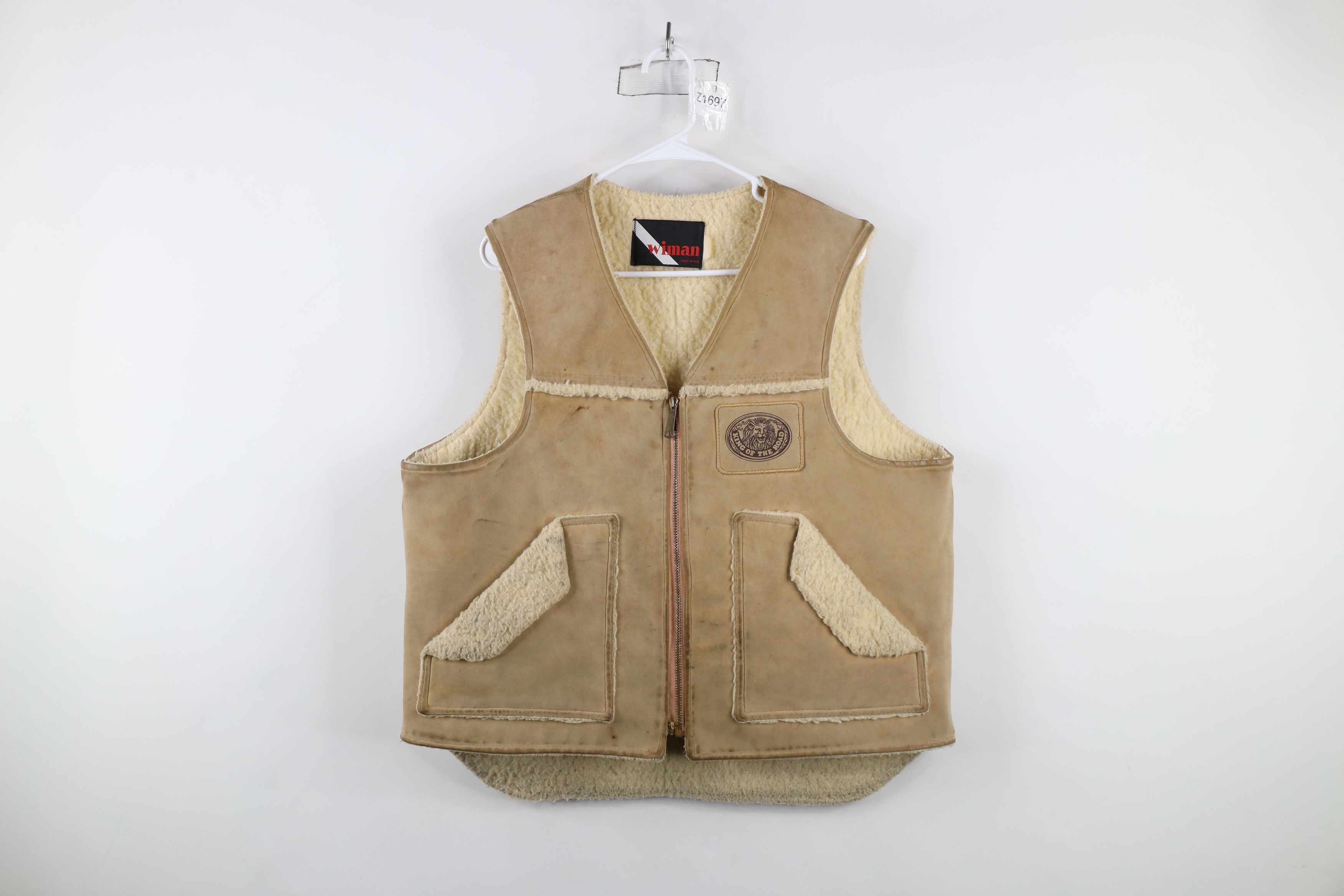Vintage Vintage 70s Shearling Lined King of the Road Vest Jacket USA Size US L / EU 52-54 / 3 - 1 Thumbnail