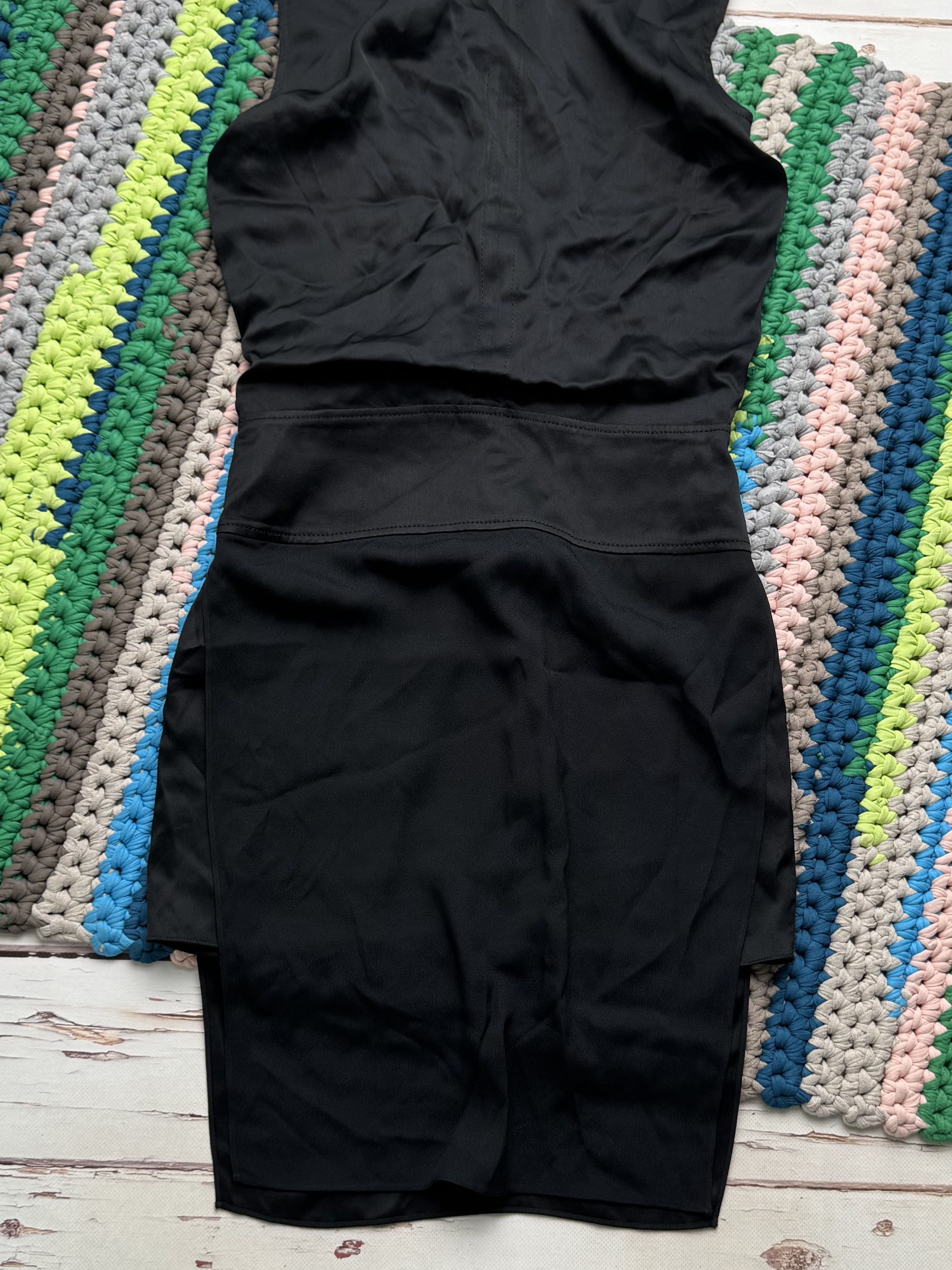 Helmut Lang Helmut Lang Black Dress Sleeveless Draped Mini (D15) Size M / US 6-8 / IT 42-44 - 9 Thumbnail
