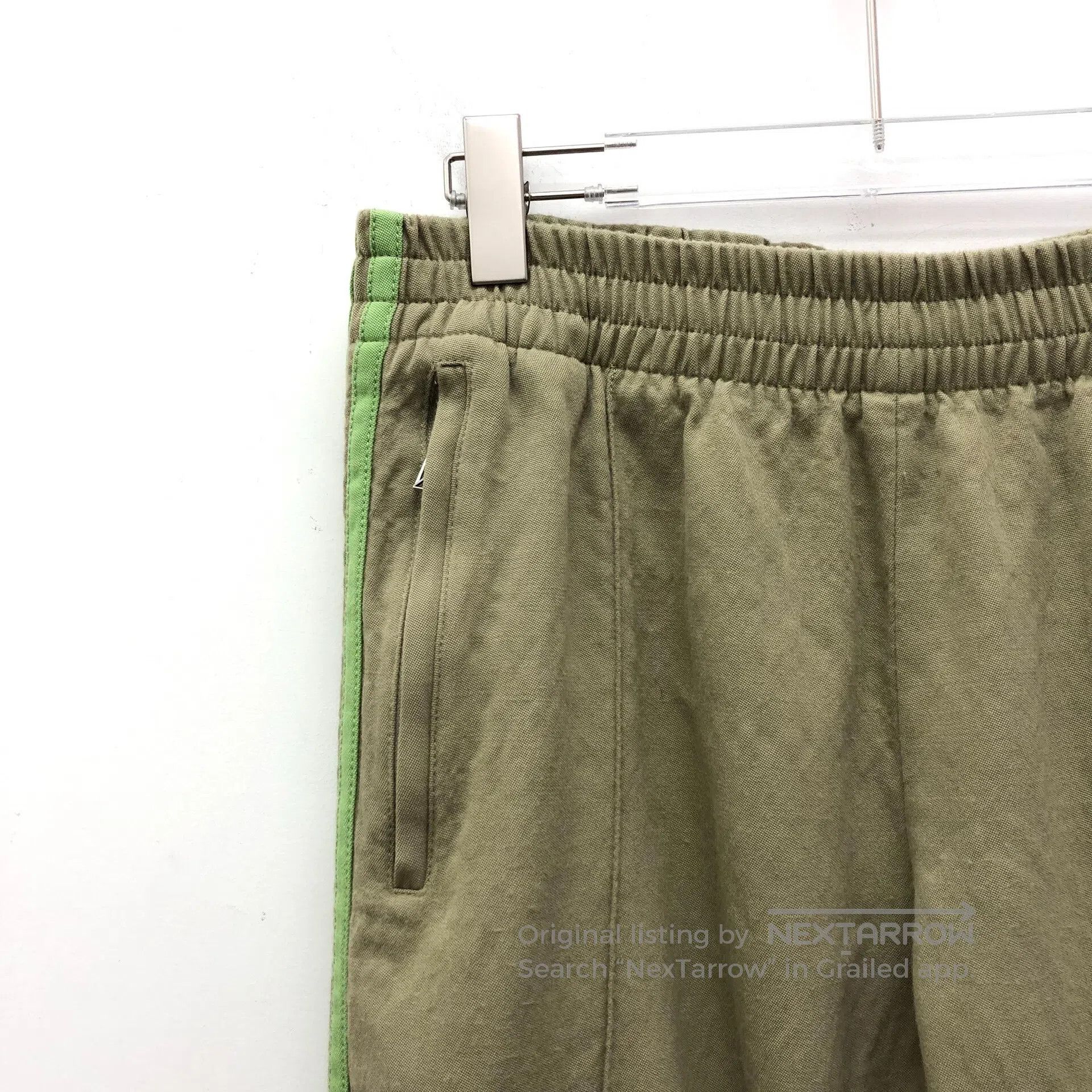 Bottega Veneta Bottega Veneta Size L Green Wool Elastic Waist Casual Trou Size US 27 - 3 Thumbnail