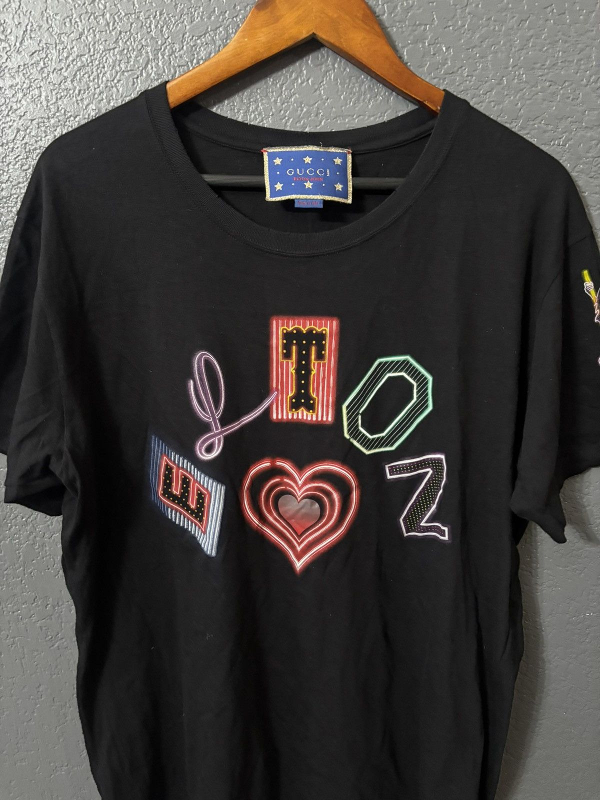 Gucci GUCCI T-shirt ELTON JOHN Size Medium Destruction Size US M / EU 48-50 / 2 - 2 Thumbnail