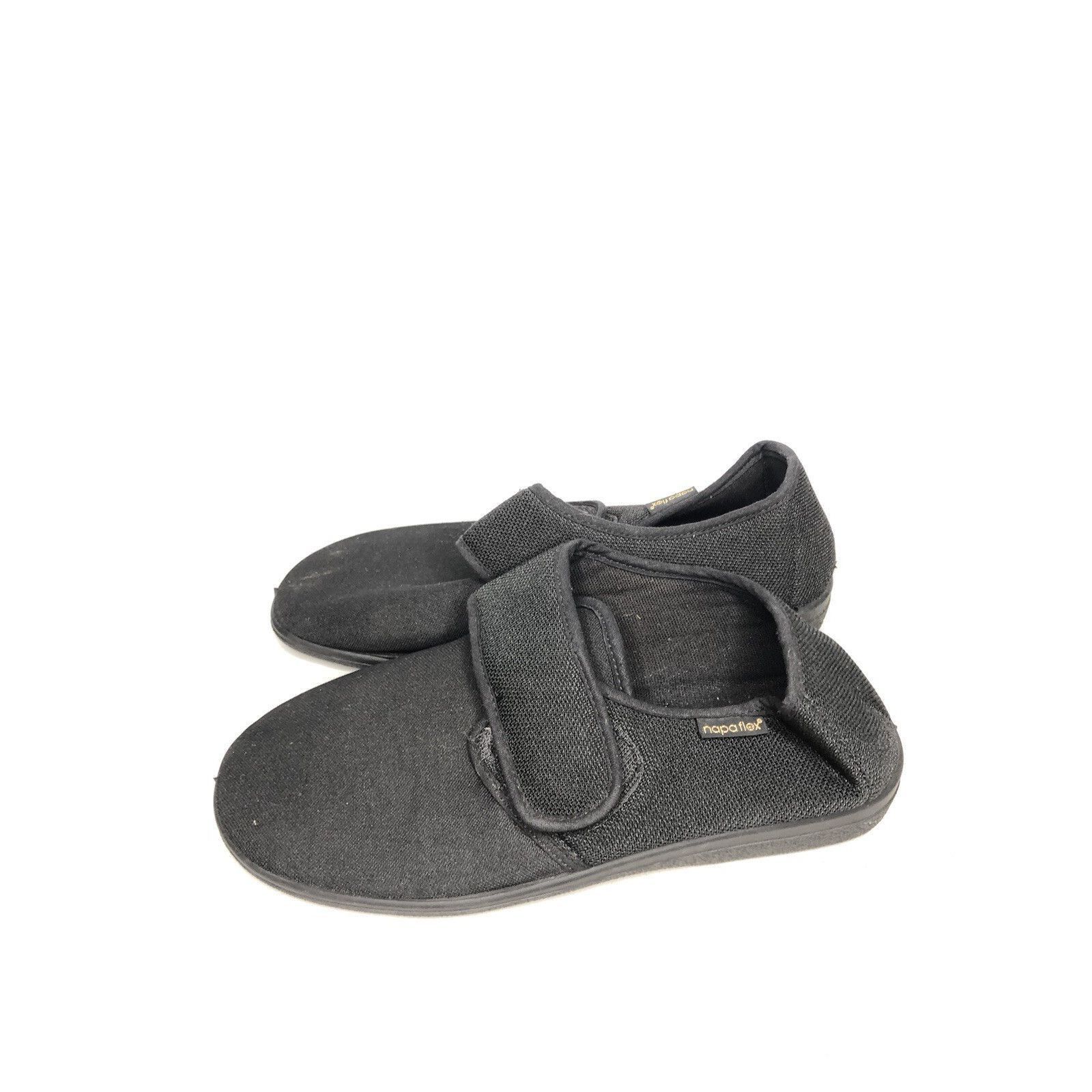 NADA Napa Flex Black Fabric Textile Comfort Flat Strap Shoes Wome Size US 10.5 / IT 40.5 - 11 Thumbnail