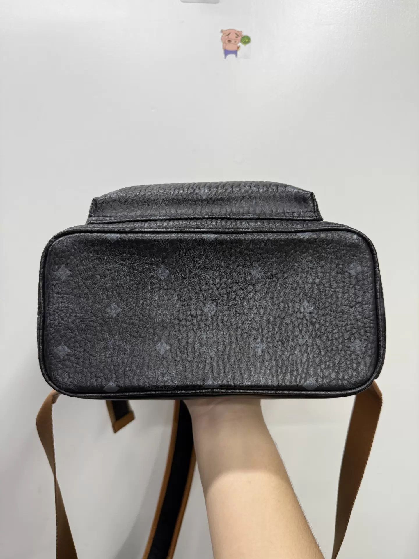MCM MCM Rivet Black All Over Print Small Backpack Like New Size ONE SIZE - 3 Thumbnail