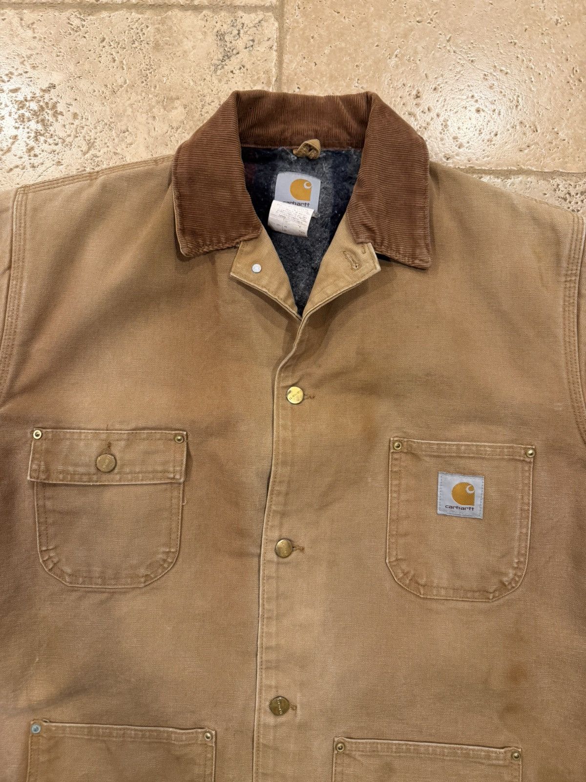Carhartt Vintage Carhartt Chore Blanket Lined Work Wear Canvas Jacket Size US XL / EU 56 / 4 - 7 Thumbnail