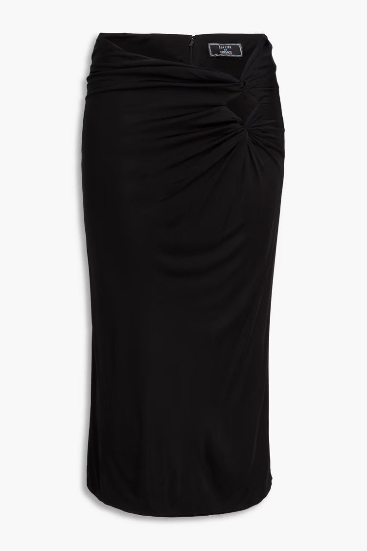 Versace o1y0226 Midi Skirt in Black Size 27" / US 4 / IT 40 - 1 Thumbnail