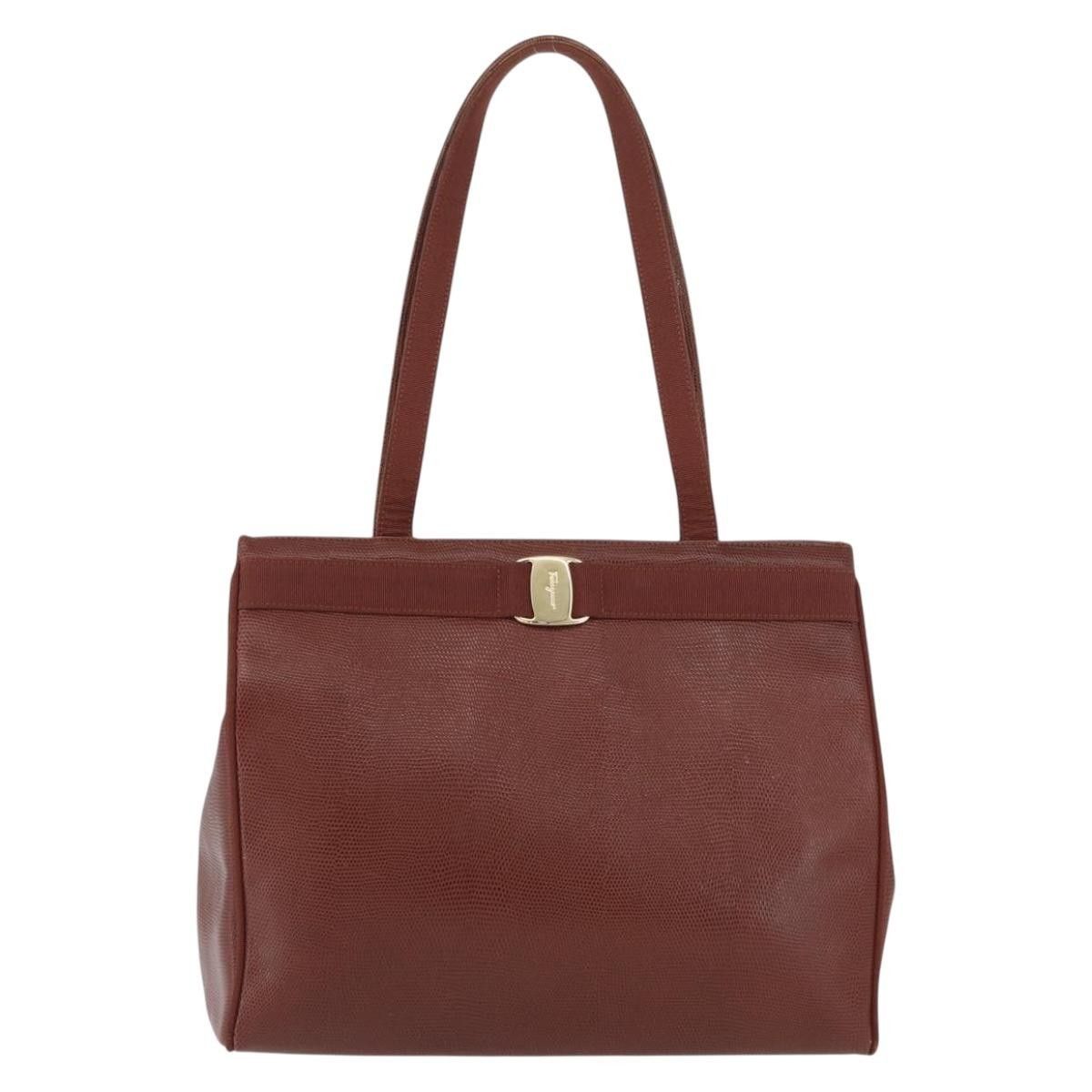 Salvatore Ferragamo Salvatore Ferragamo Vala tote Embossed Leather Size ONE SIZE - 1 Thumbnail