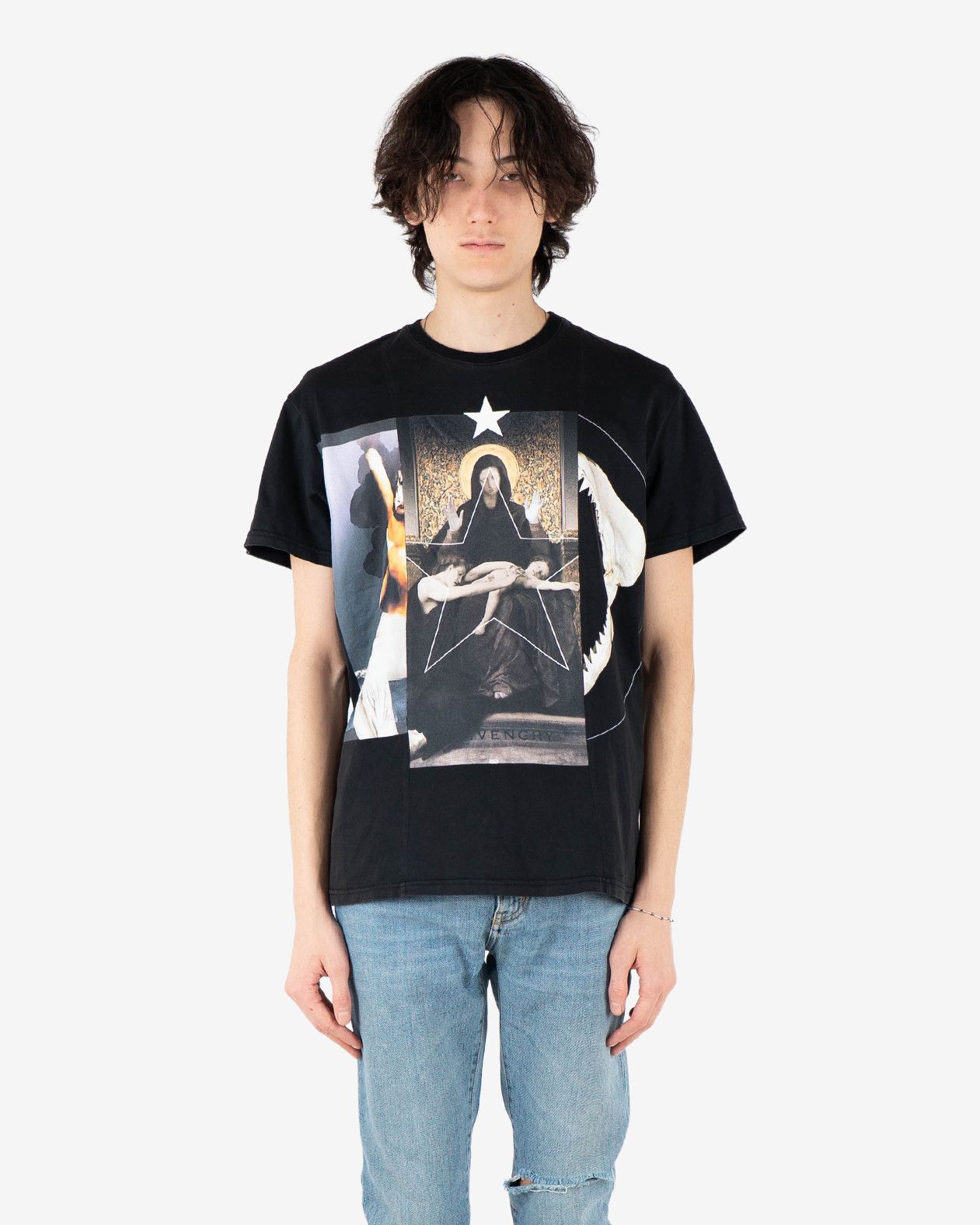 Givenchy Black Madonna T-shirt Size US L / EU 52-54 / 3 - 4 Thumbnail