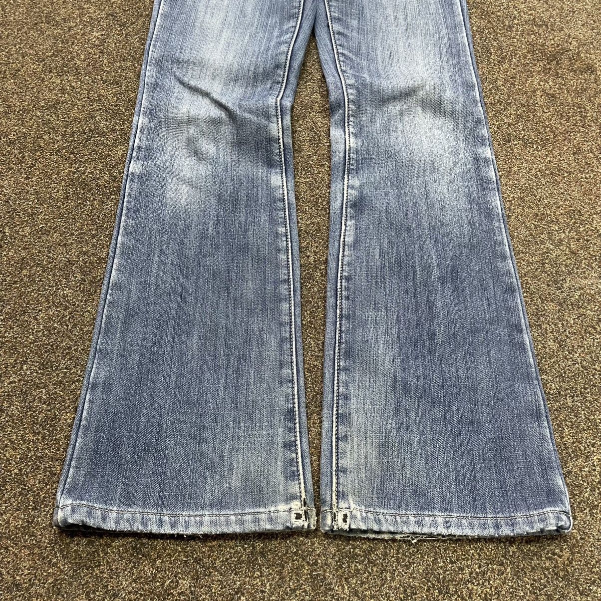 Vintage Vintage Y2K Baggy Wide Leg Bootcut Jeans Faded Skate Graphic Size 32" / US 10 / IT 46 - 5 Thumbnail