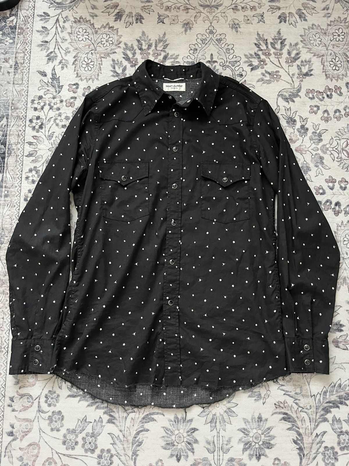 Saint Laurent Paris ss16 western button up