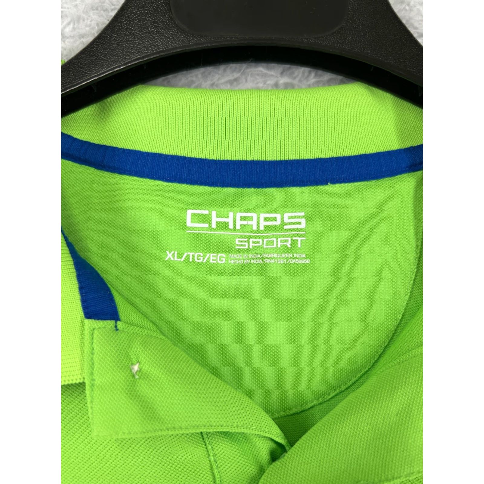 Chaps VINTAGE Chaps Polo Shirt Mens XL Green 100% Polyester Knit Short Sleeve Embroidered Logo Golf Sports Shirt Mens XL Green Polo Size US XL / EU 56 / 4 - 3 Thumbnail
