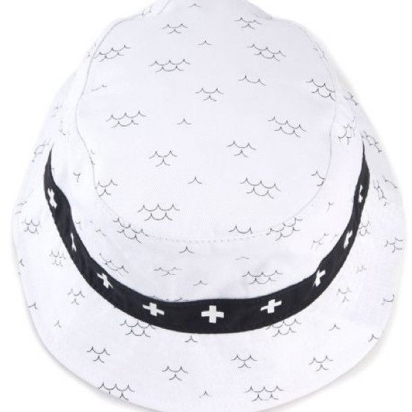 Pink Dolphin NEW PINK DOLPHIN OCEAN CURRENT WHITE BUCKET HAT S/M Size ONE SIZE - 2 Thumbnail
