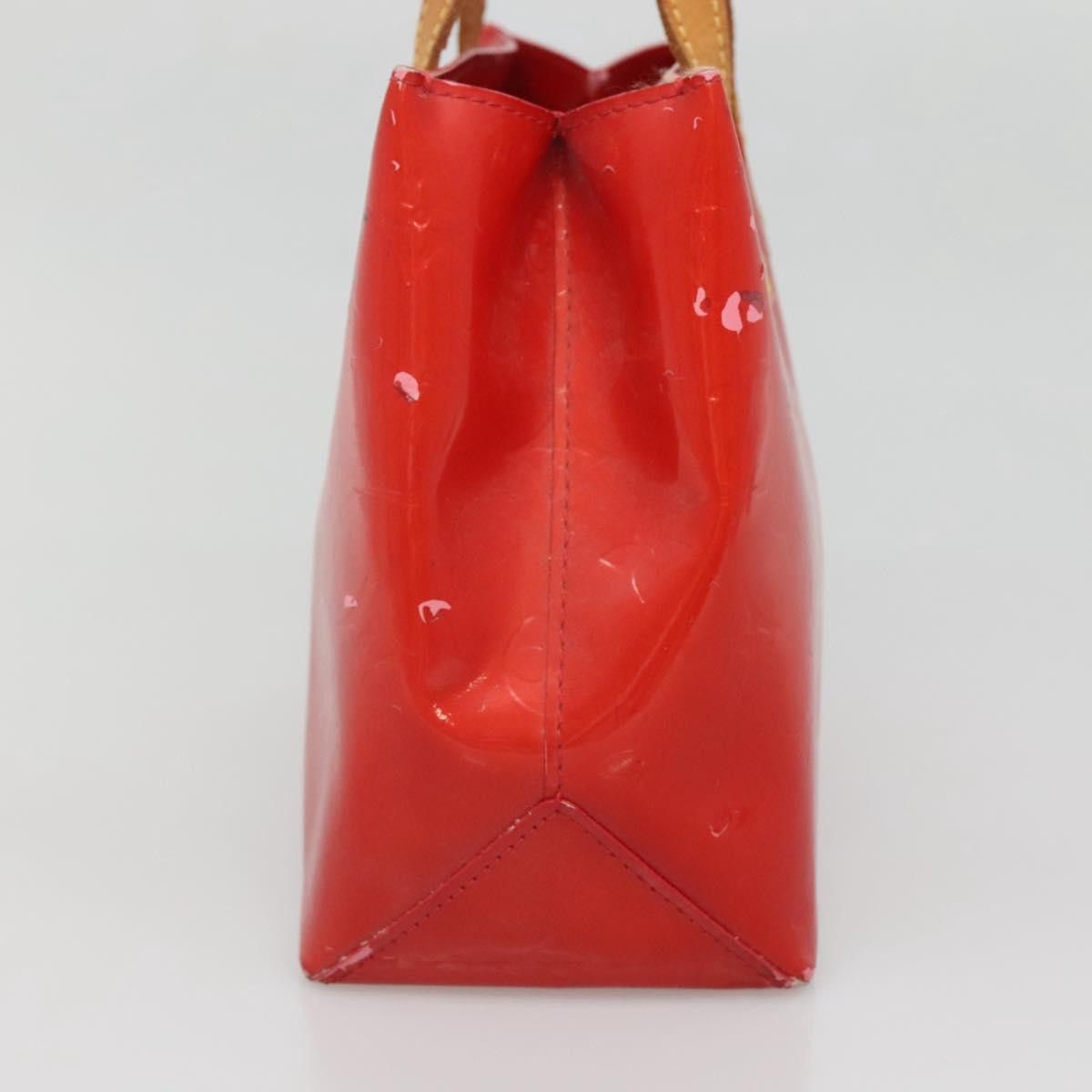 Louis Vuitton LOUIS VUITTON Monogram Vernis Reade PM Hand Bag Red Rouge Size ONE SIZE - 4 Thumbnail