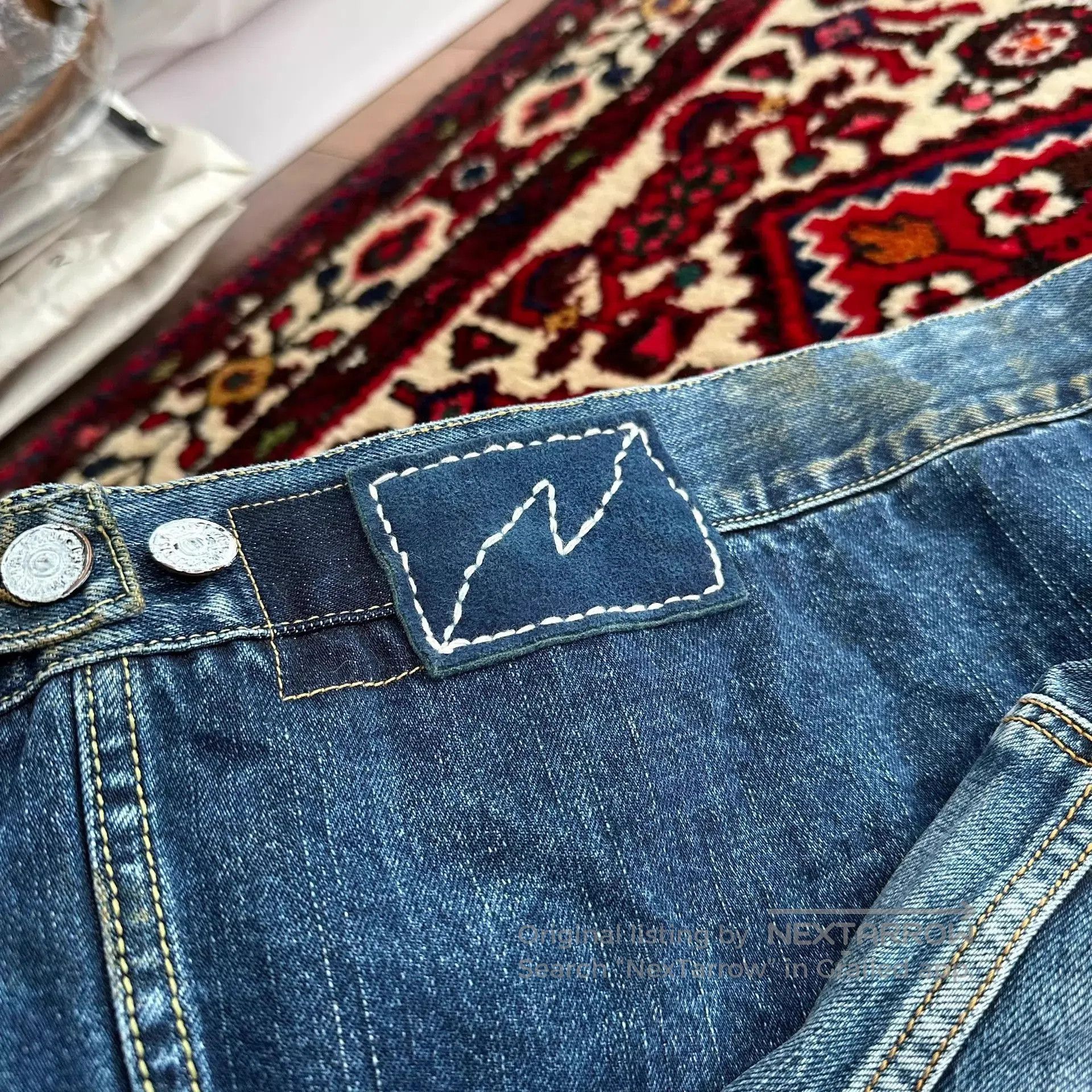 Visvim Blue Denim Jacket with Button Front and Pockets. Size US L / EU 52-54 / 3 - 8 Thumbnail