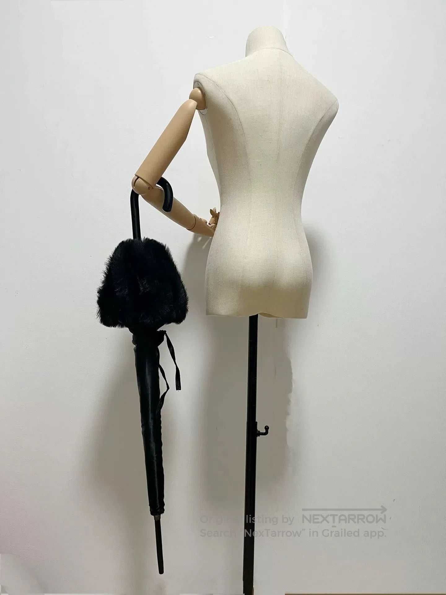 Jean Paul Gaultier Jean Paul Gaultier Fur Umbrella. Size ONE SIZE - 4 Thumbnail