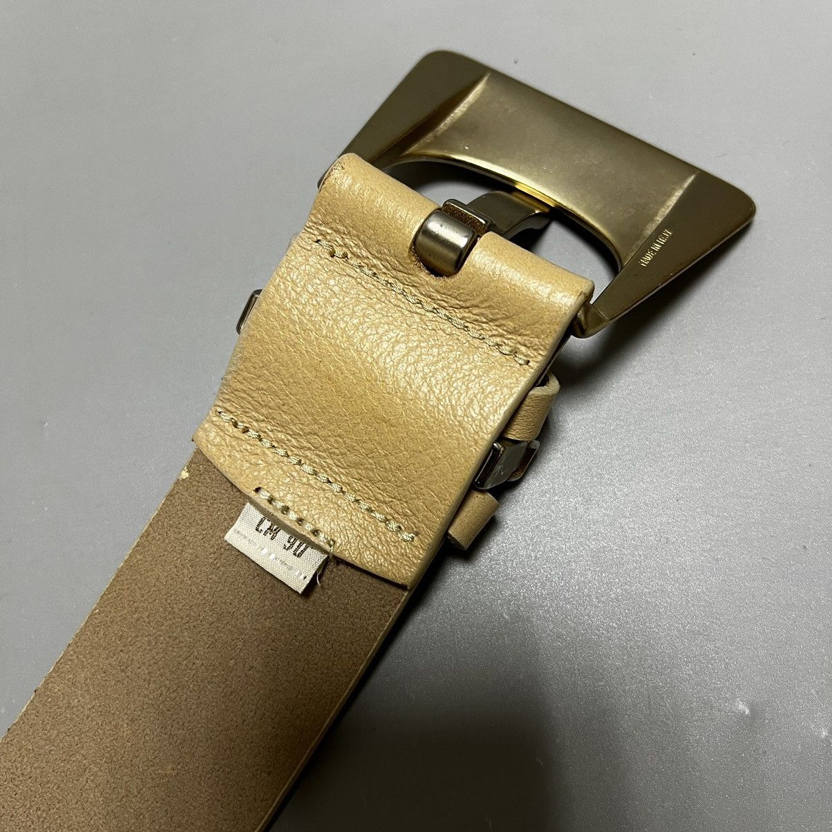 Diesel Diesel leather belt cream Size ONE SIZE - 12 Thumbnail