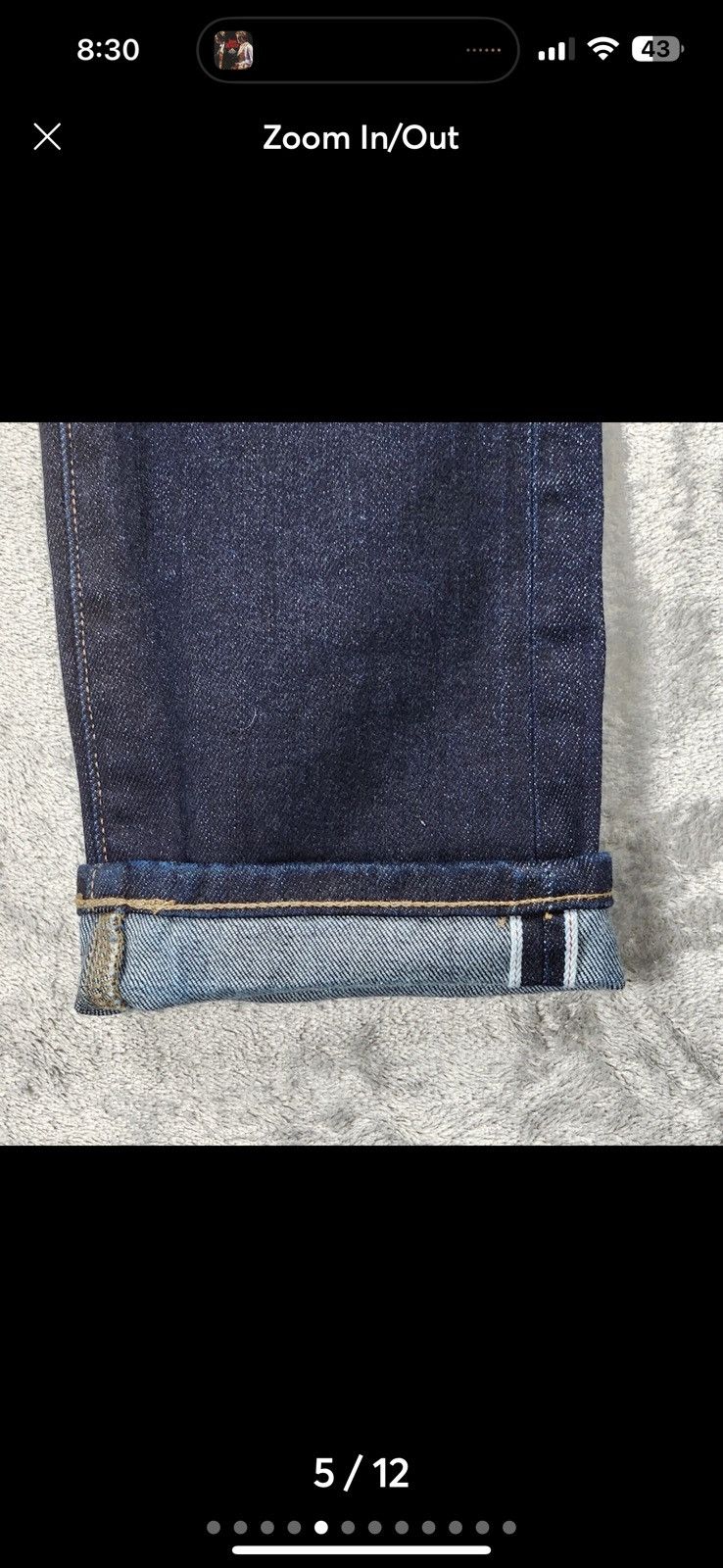 Uniqlo × Vintage Uniqlo Skinny Fit Red Line Selvedge Jeans – (Fits 32x33) Size US 32 / EU 48 - 5 Thumbnail