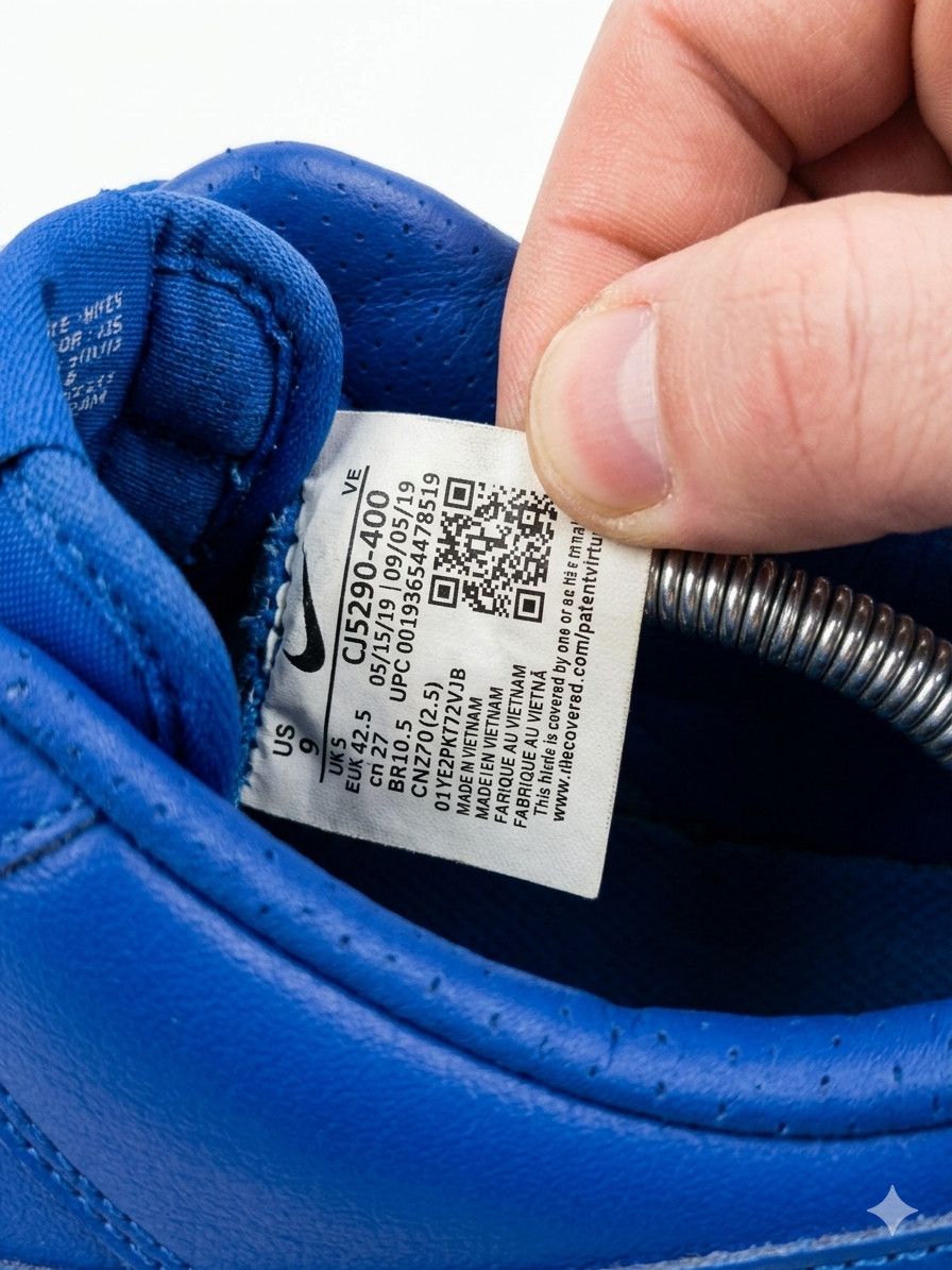 CLOT × Nike Nike Air Force 1 Low Premium CLOT Blue Silk Sz 9 CJ5290-400 Size US 9 / EU 42 - 4 Thumbnail