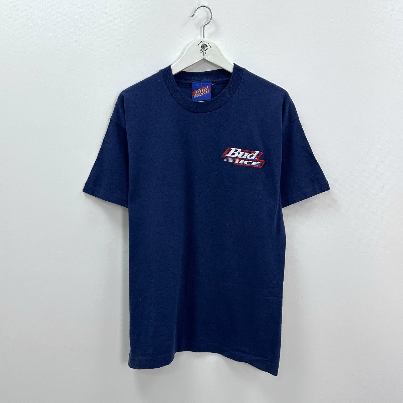 Vintage Vintage 90s Bud Ice Embroidered logo promo tee beer USA hype Size US XL / EU 56 / 4 - 1 Thumbnail