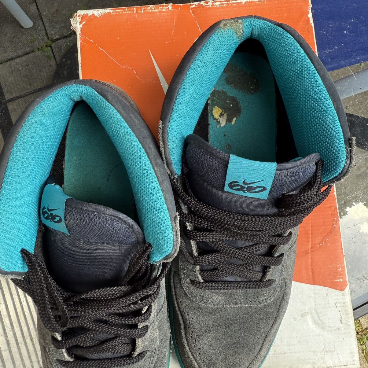 Nike Nike SB 6.0 Mavrk Mid 2 Men's Sk8 Obsidian/Black/Glass Blue Size US 11.5 / EU 44-45 - 4 Thumbnail