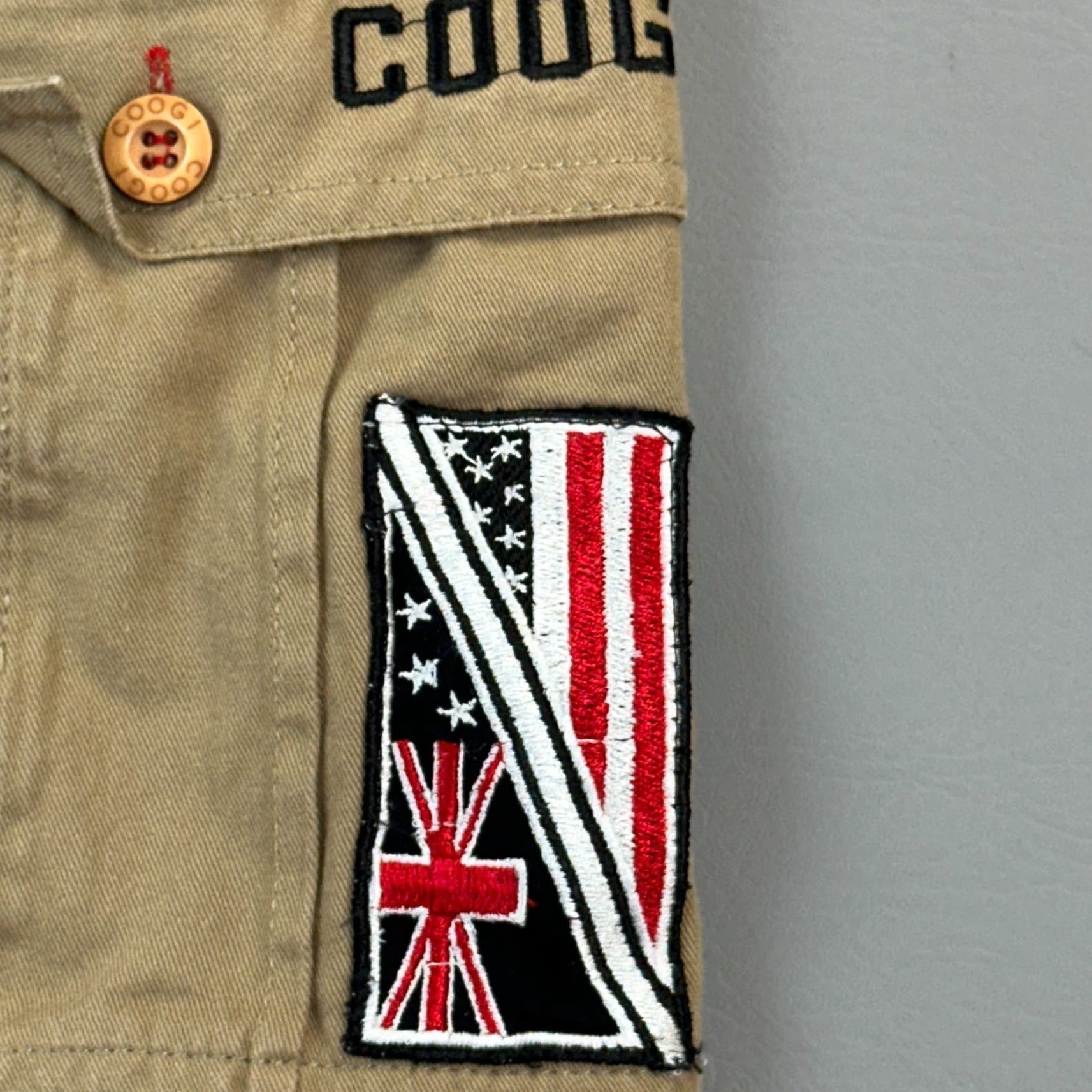 Coogi VINTAGE COOGI Shorts Mens 48 Kahki Cargo Embroidered Baggy Hip Hop Skate Y2K Size US 32 / EU 48 - 4 Thumbnail