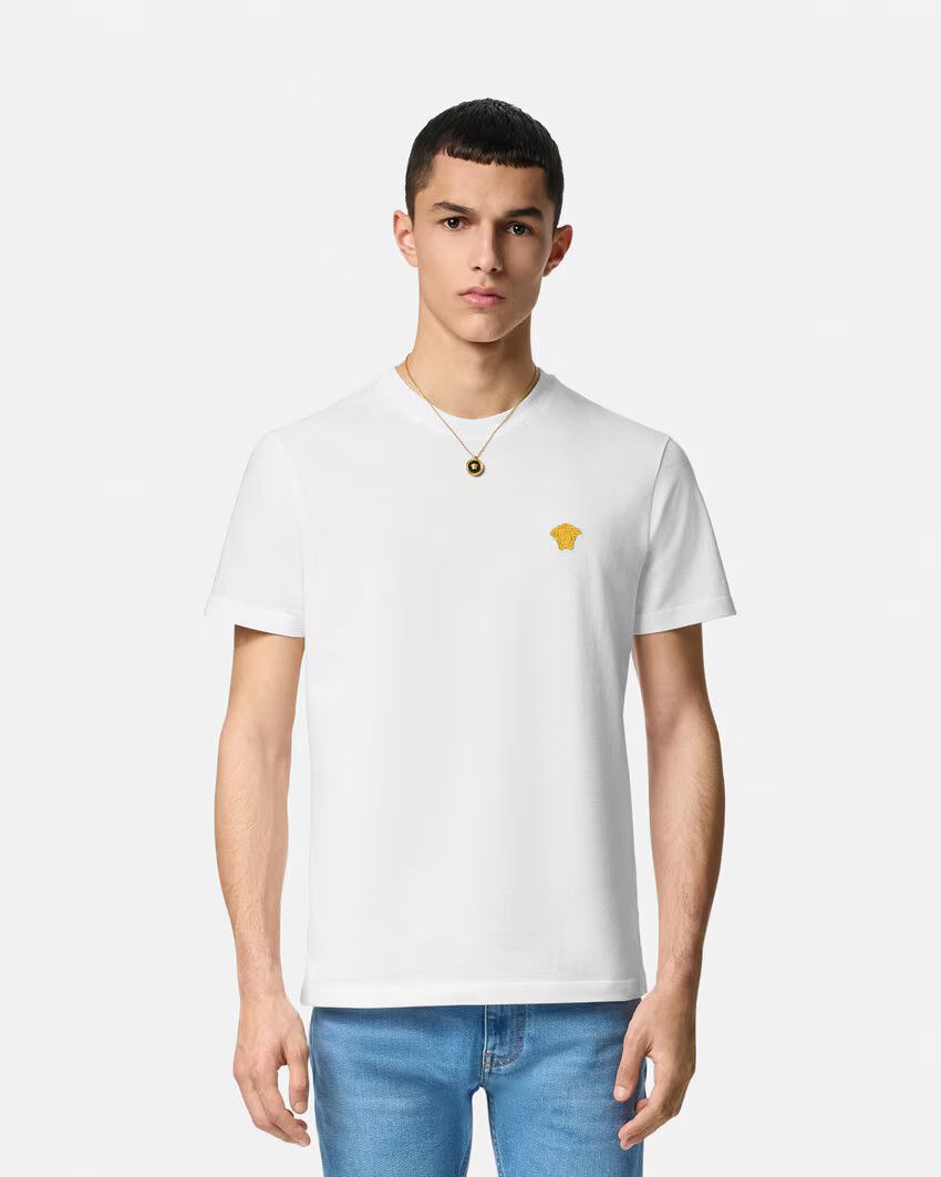 Versace o1s22i1n0125 Crewneck T-Shirt in White Size US S / EU 44-46 / 1 - 4 Thumbnail