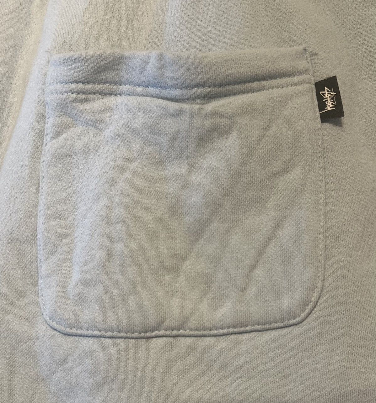 Stussy Authentic Stussy Stock Fleece shorts baby blue xxl cotton Size US 40 / EU 56 - 5 Thumbnail