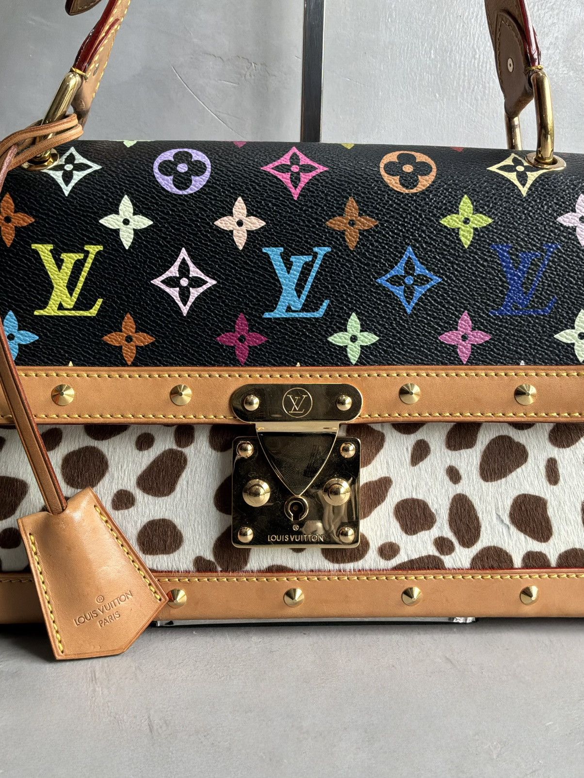 Louis Vuitton × Takashi Murakami 2003 Louis Vuitton x Murakami - SAC Rabat Dalmatian Ponyhair Size ONE SIZE - 4 Thumbnail