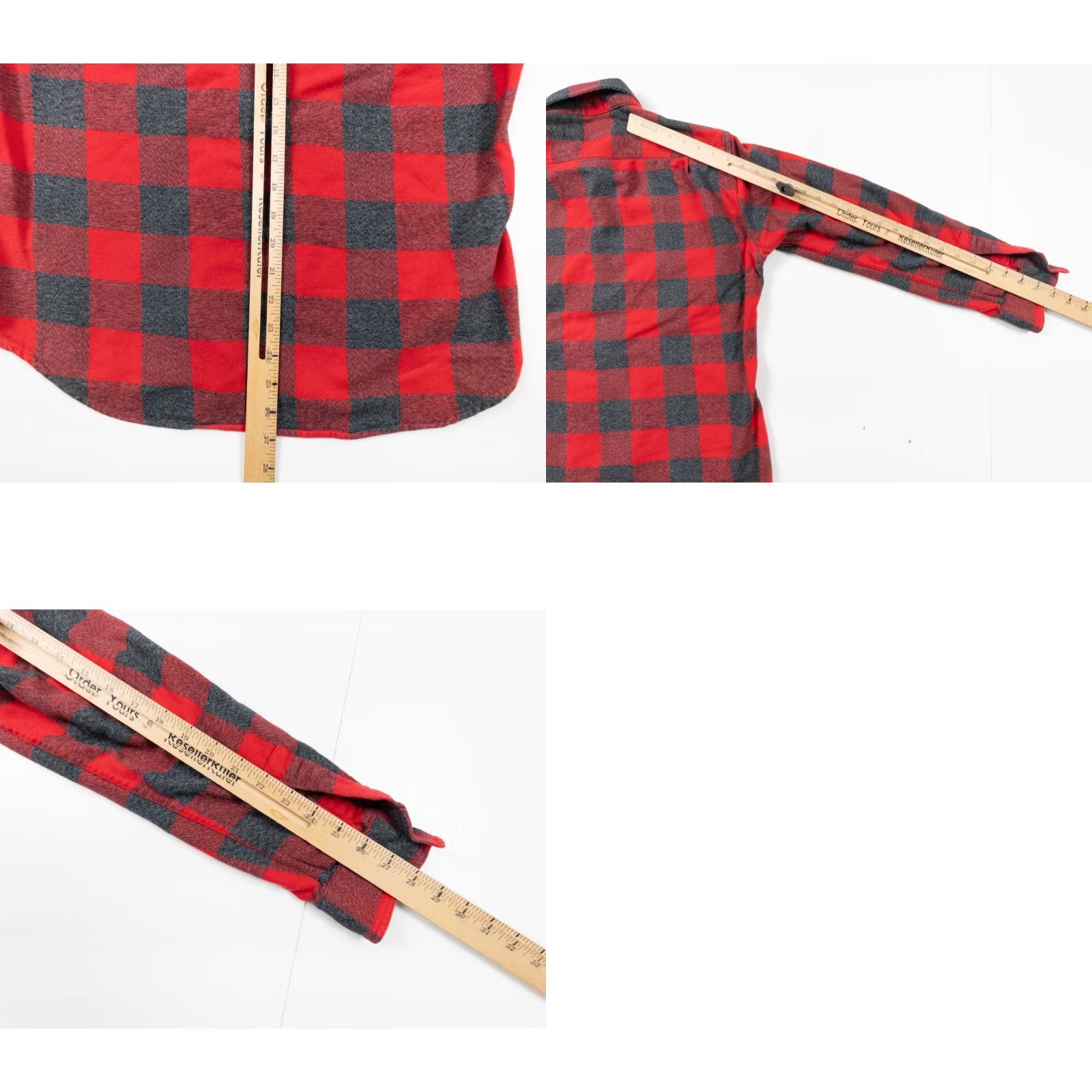Bonobos Bonobos Men's Long Sleeve Flannel Shirt Medium Red Plaid Slim Fit Button-Up Size US M / EU 48-50 / 2 - 8 Thumbnail