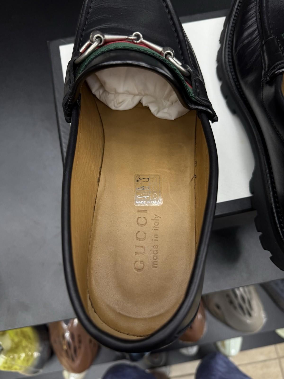 Gucci Men’s Gucci Dress Loafers Sneakers Leather $950 10G/10.5US Size US 10.5 / EU 43-44 - 10 Thumbnail