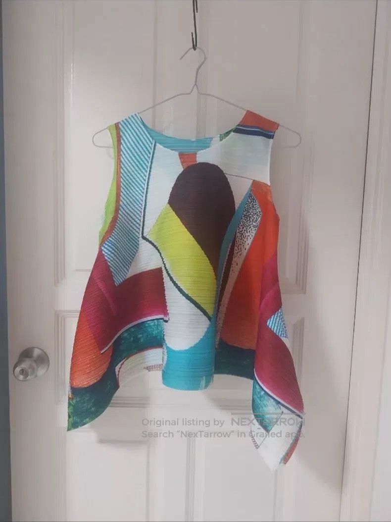 Issey Miyake Issey Miyake Red Windmill Spring Vest Size L / US 10 / IT 46 - 2 Thumbnail