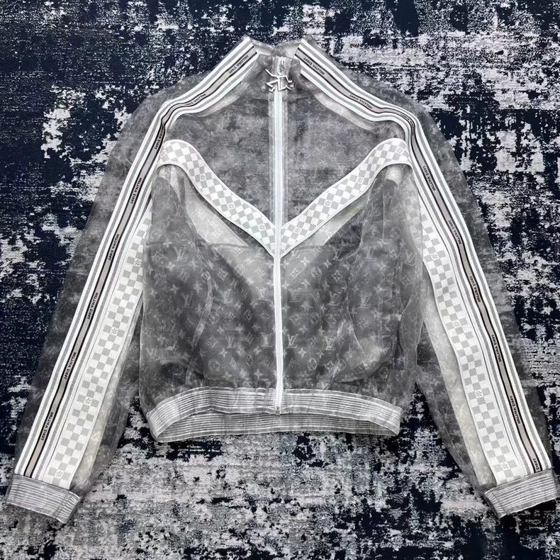 Louis Vuitton Printed checkerboard organza jacket 2501-Nex