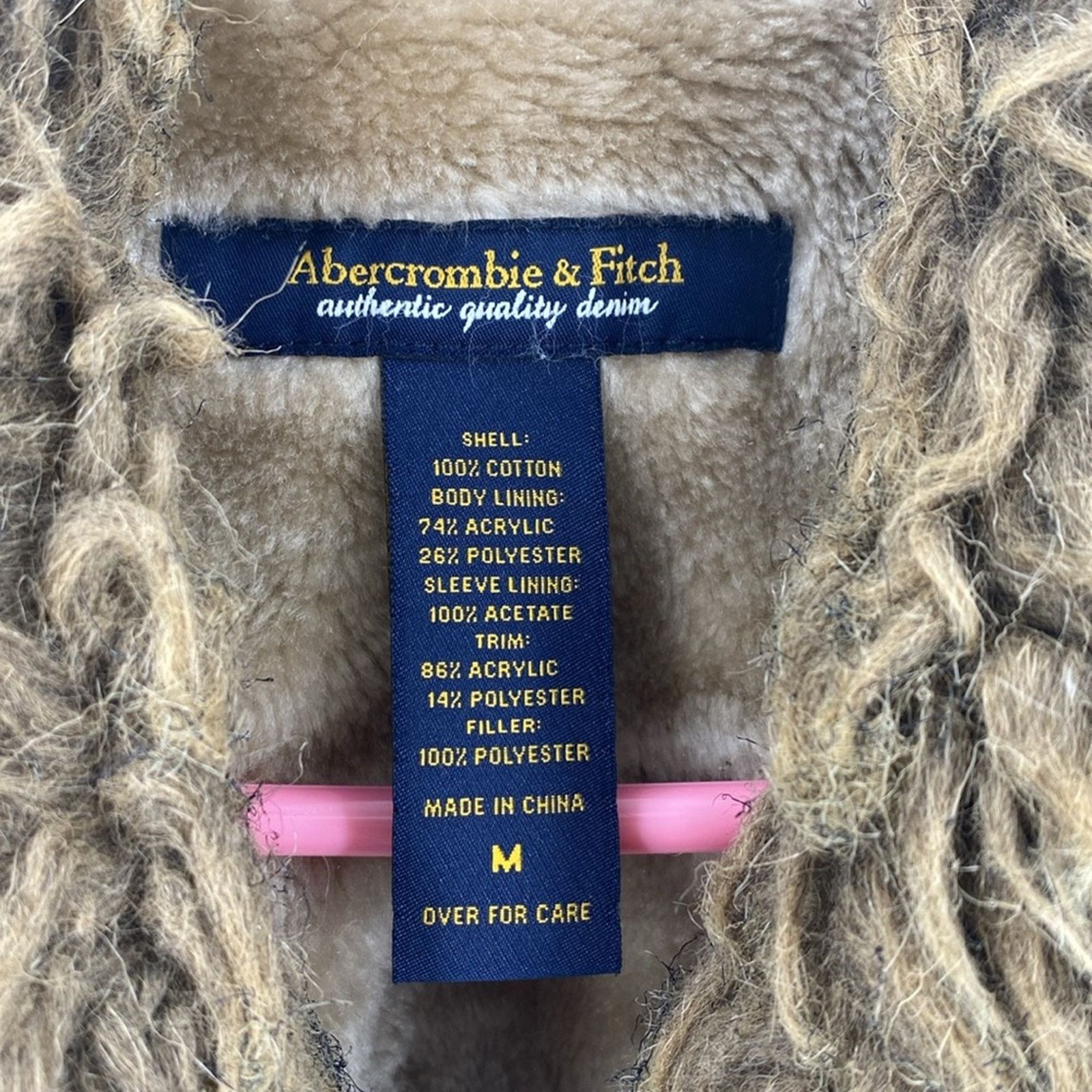 Abercrombie & Fitch Abercrombie & Fitch denim faux fur collar lined Y2K jacket Size M / US 6-8 / IT 42-44 - 3 Thumbnail