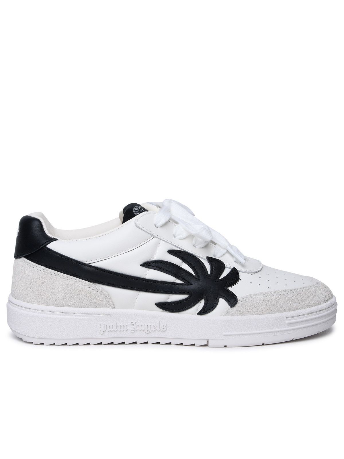 image of Palm Angels 'palm Beach University' White Leather Sneakers, Men's (Size 11)