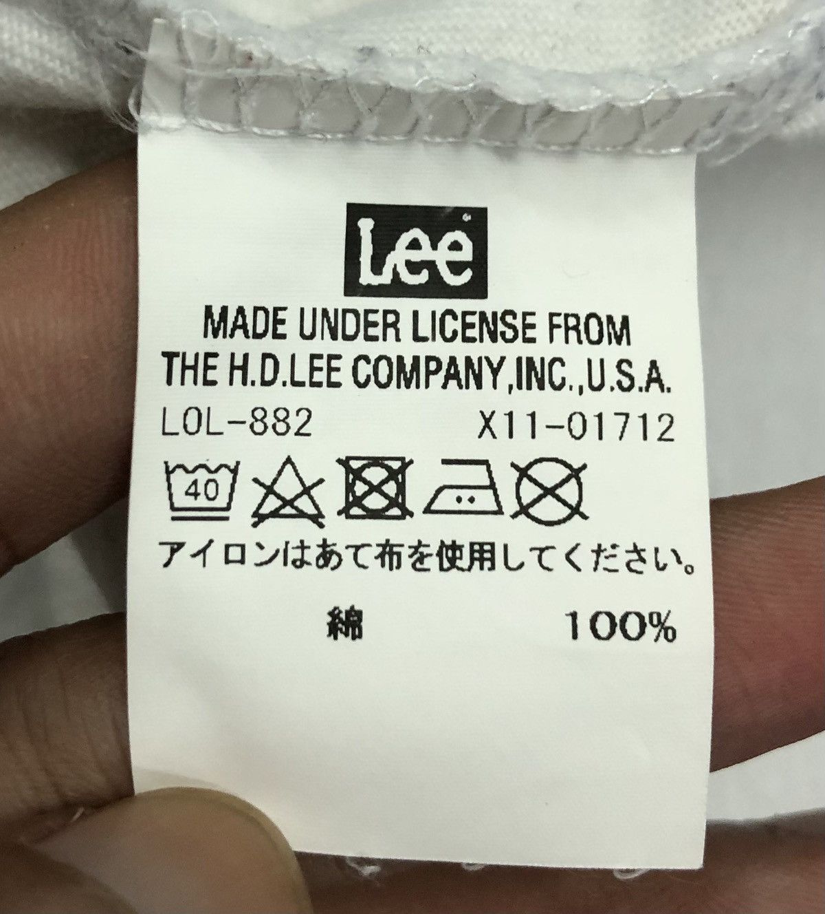 Lee Lee Union Made Sanforized Shrunk T-Shirt Size US L / EU 52-54 / 3 - 9 Thumbnail