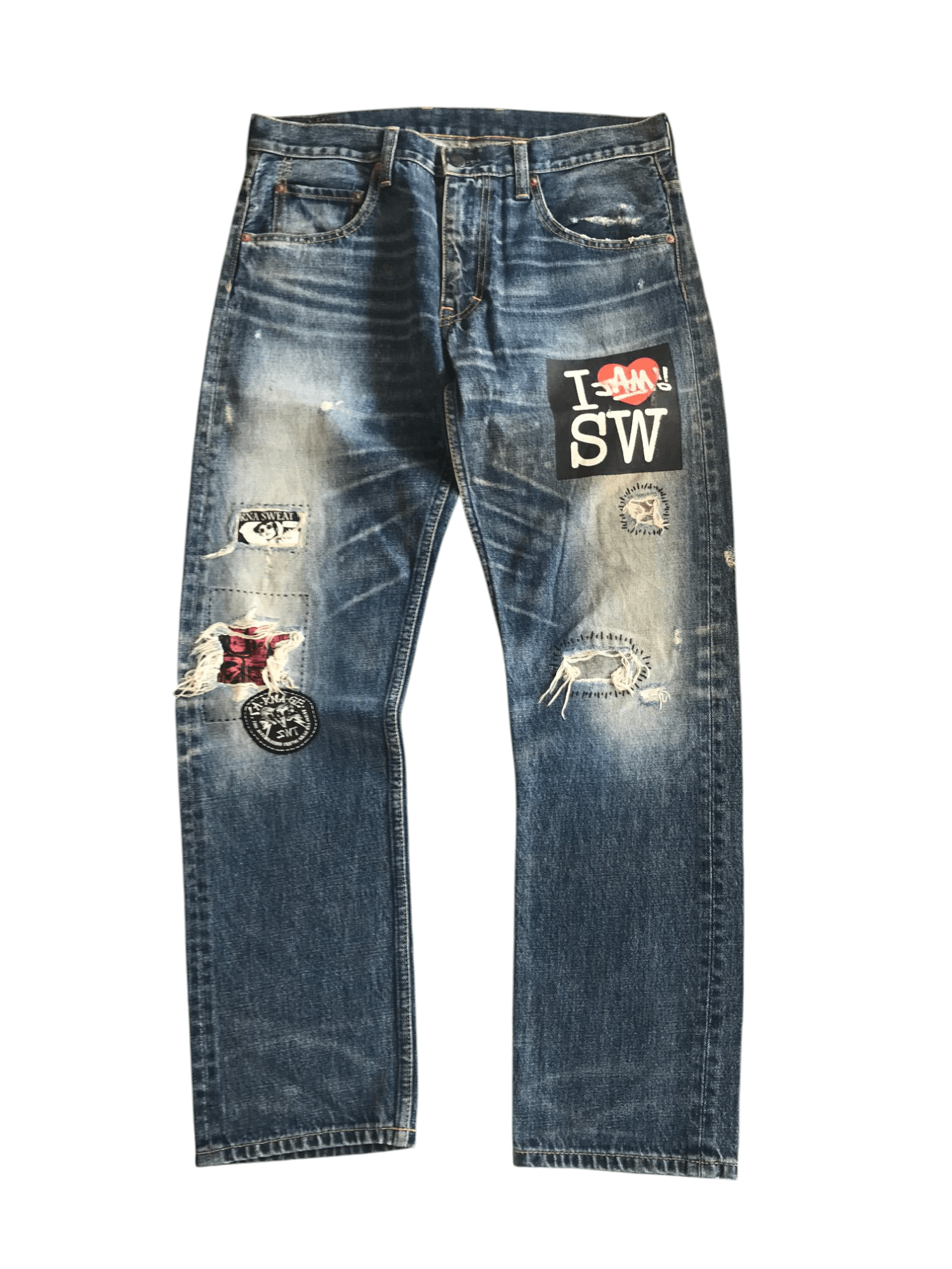 Y2K RNA Sweats & Bloods Distressed Patchwork