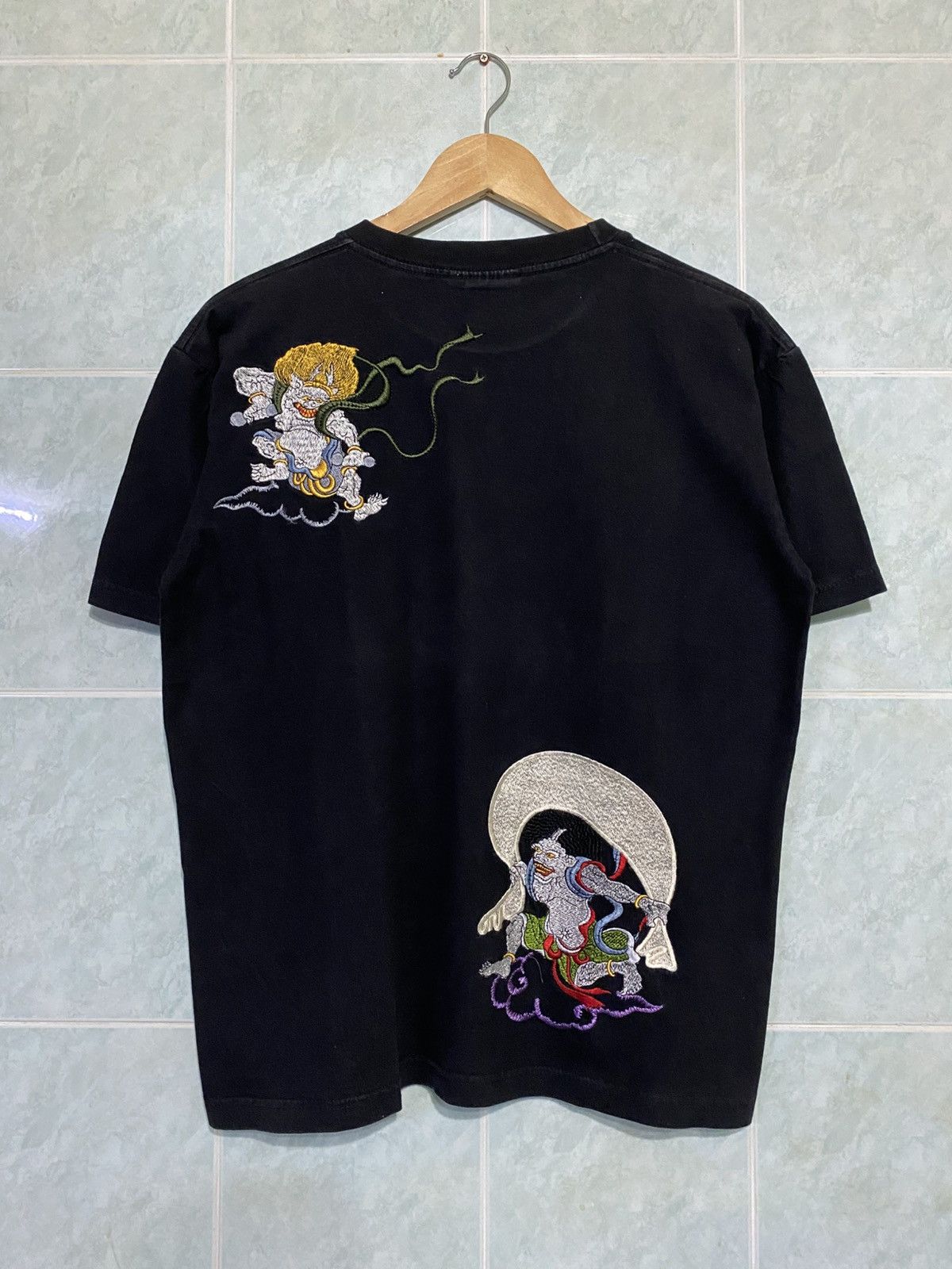 Demon × Japanese Brand Attitude Japan Embroidery Sukajan Art Demon Tee Size US L / EU 52-54 / 3 - 1 Thumbnail