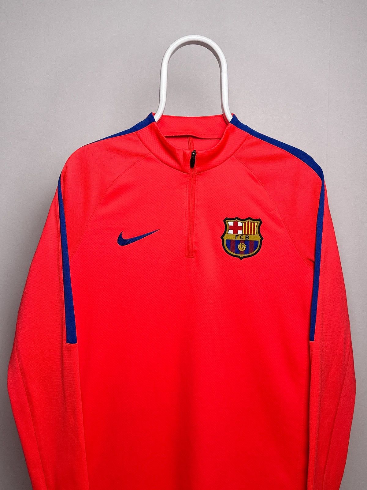 Nike Nike FC Barcelona Training Top 1/4 Zip Long Sleeve Size M Size US M / EU 48-50 / 2 - 2 Thumbnail