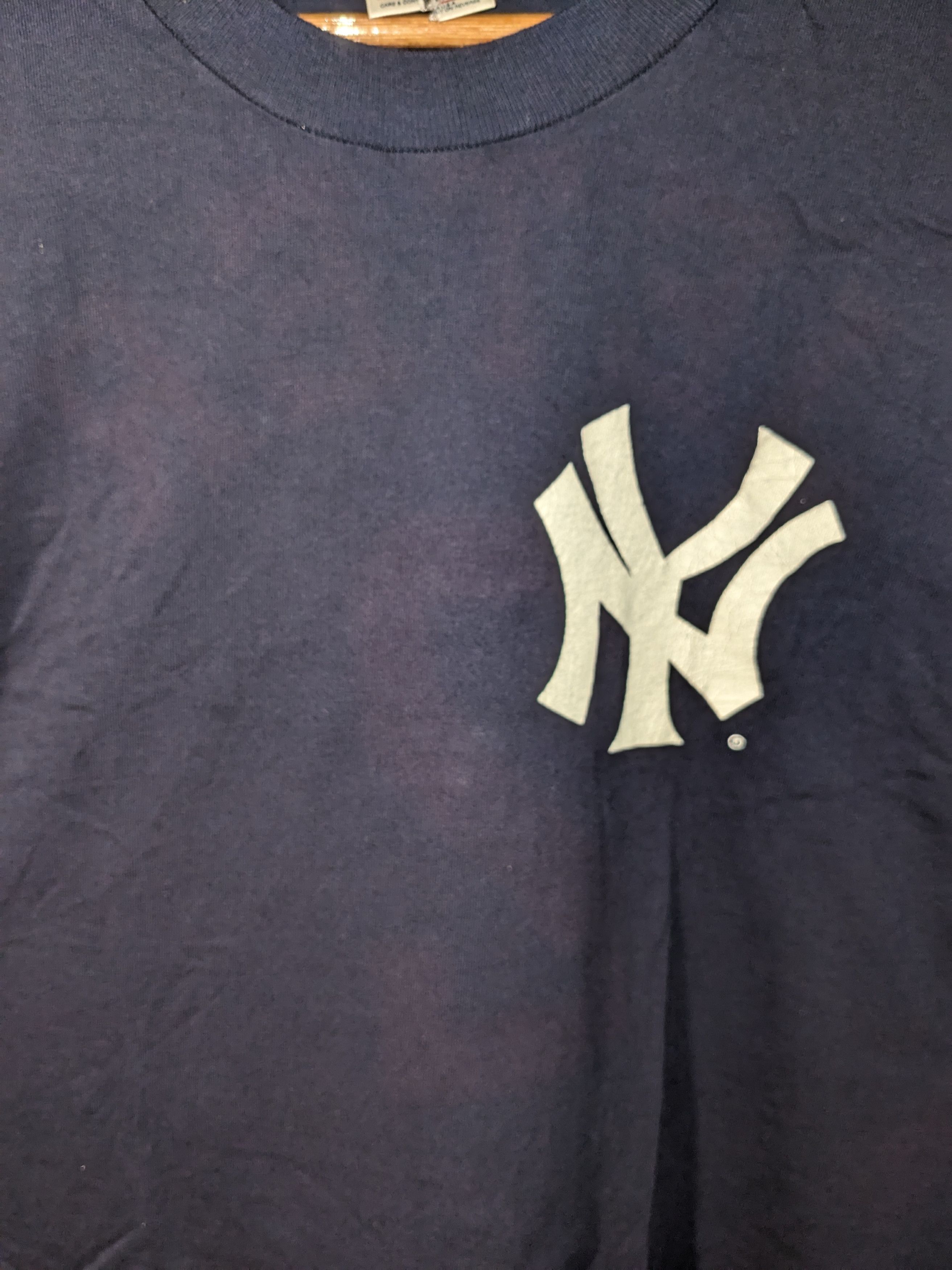 MLB × New York Yankees × Vintage Vintage 90s New York Yankees Jeter MLB Baseball T-Shirt Size US XL / EU 56 / 4 - 11 Thumbnail