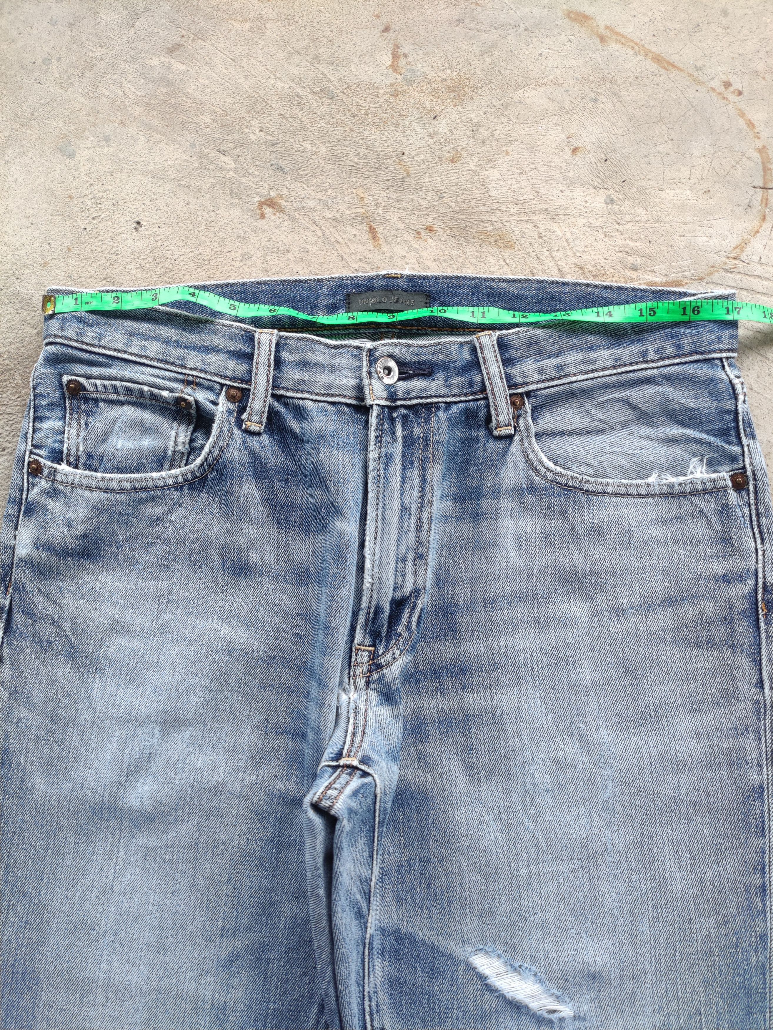 Japanese Brand Vintage Japanese Jean Distressed Faded Denim Size US 34 / EU 50 - 5 Thumbnail